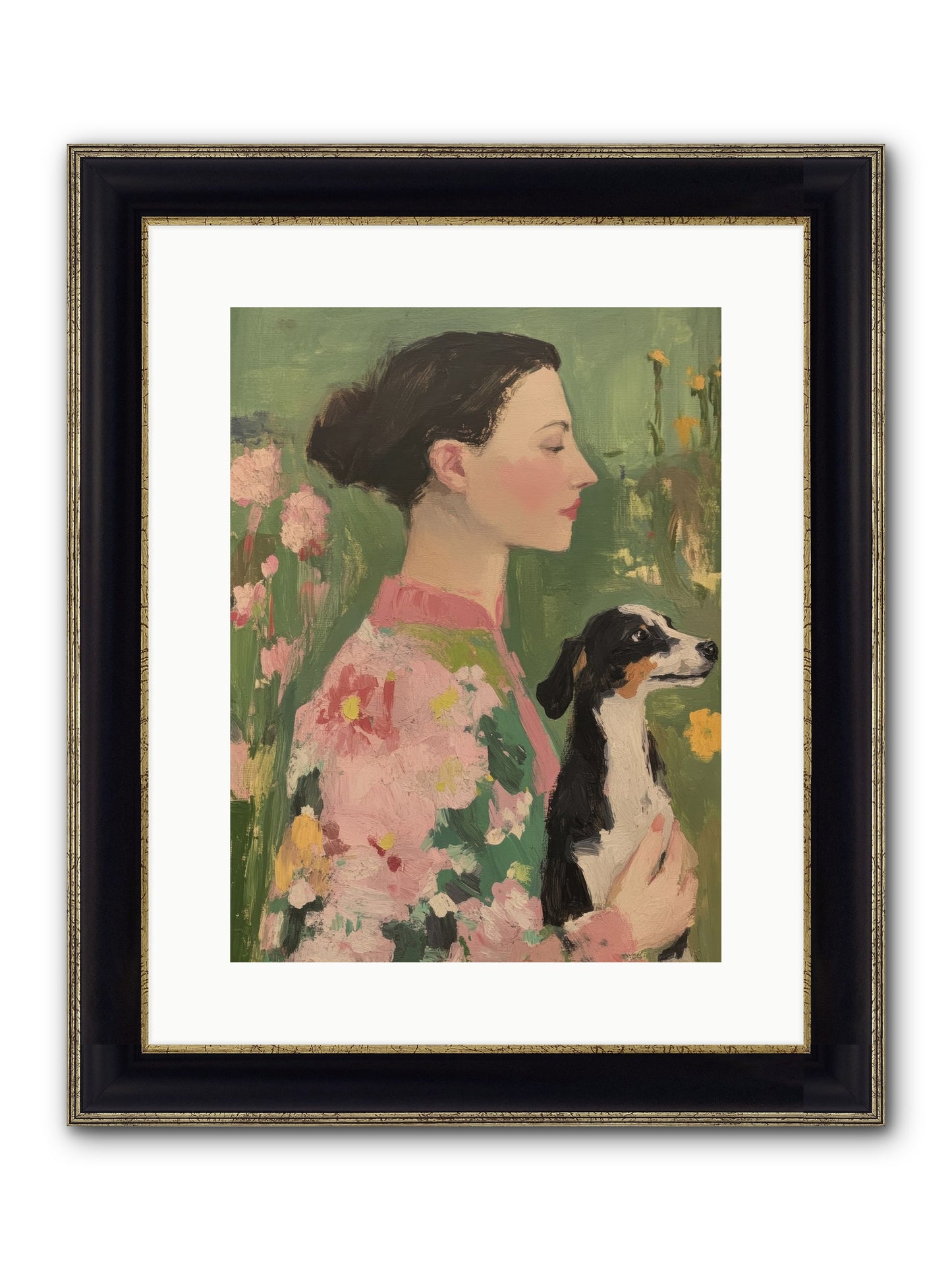 Friendship Divine Framed Print - Black & Gold 12x16
