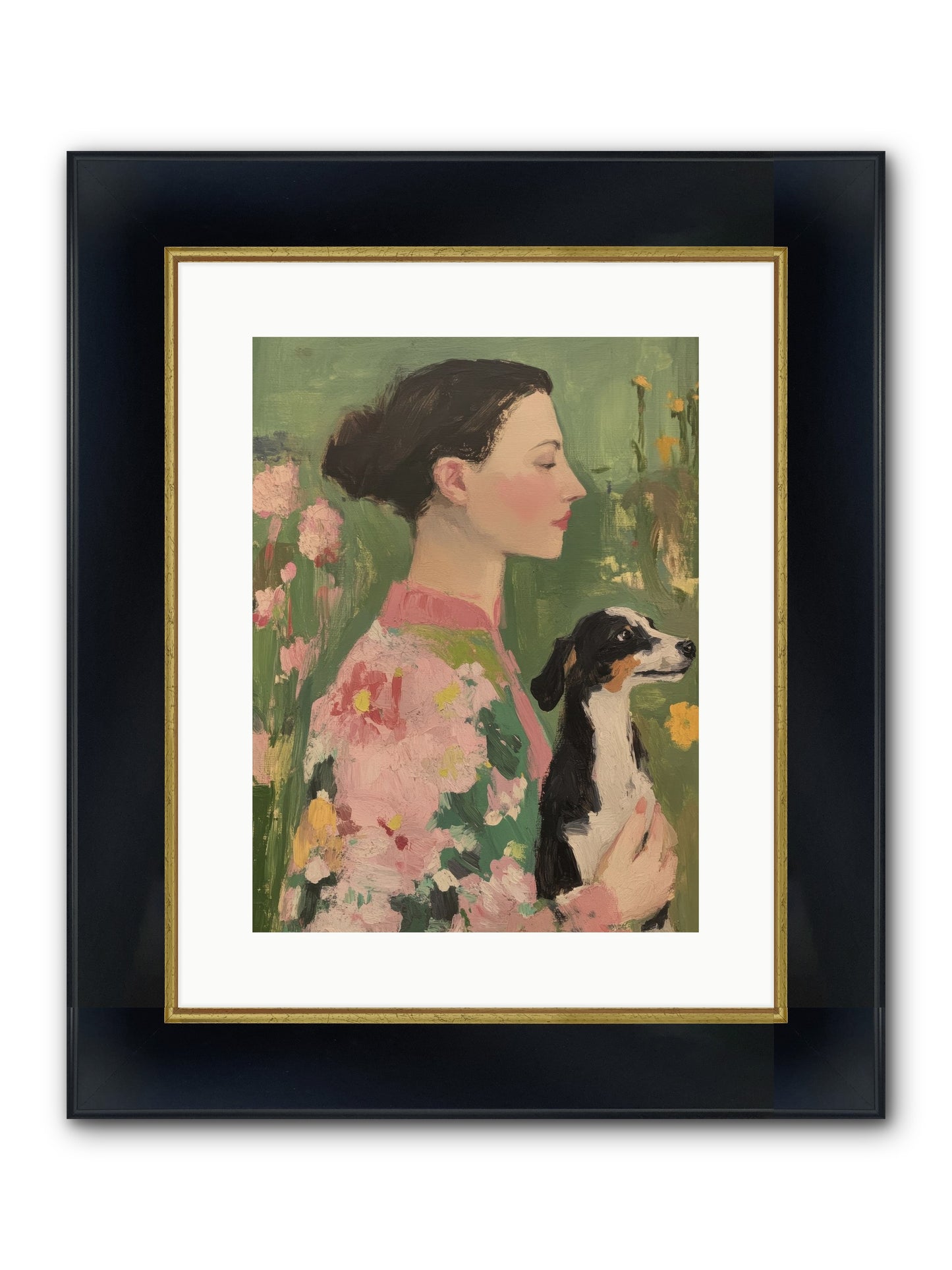 Friendship Divine Framed Print - Wide Black w/Gold 12x16
