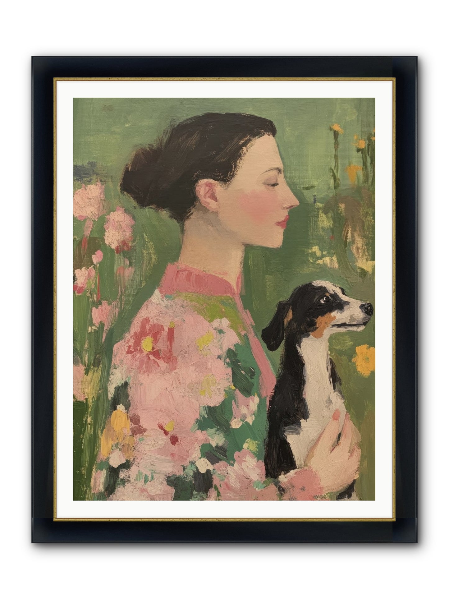 Friendship Divine Framed Print - Wide Black w/Gold 36x48