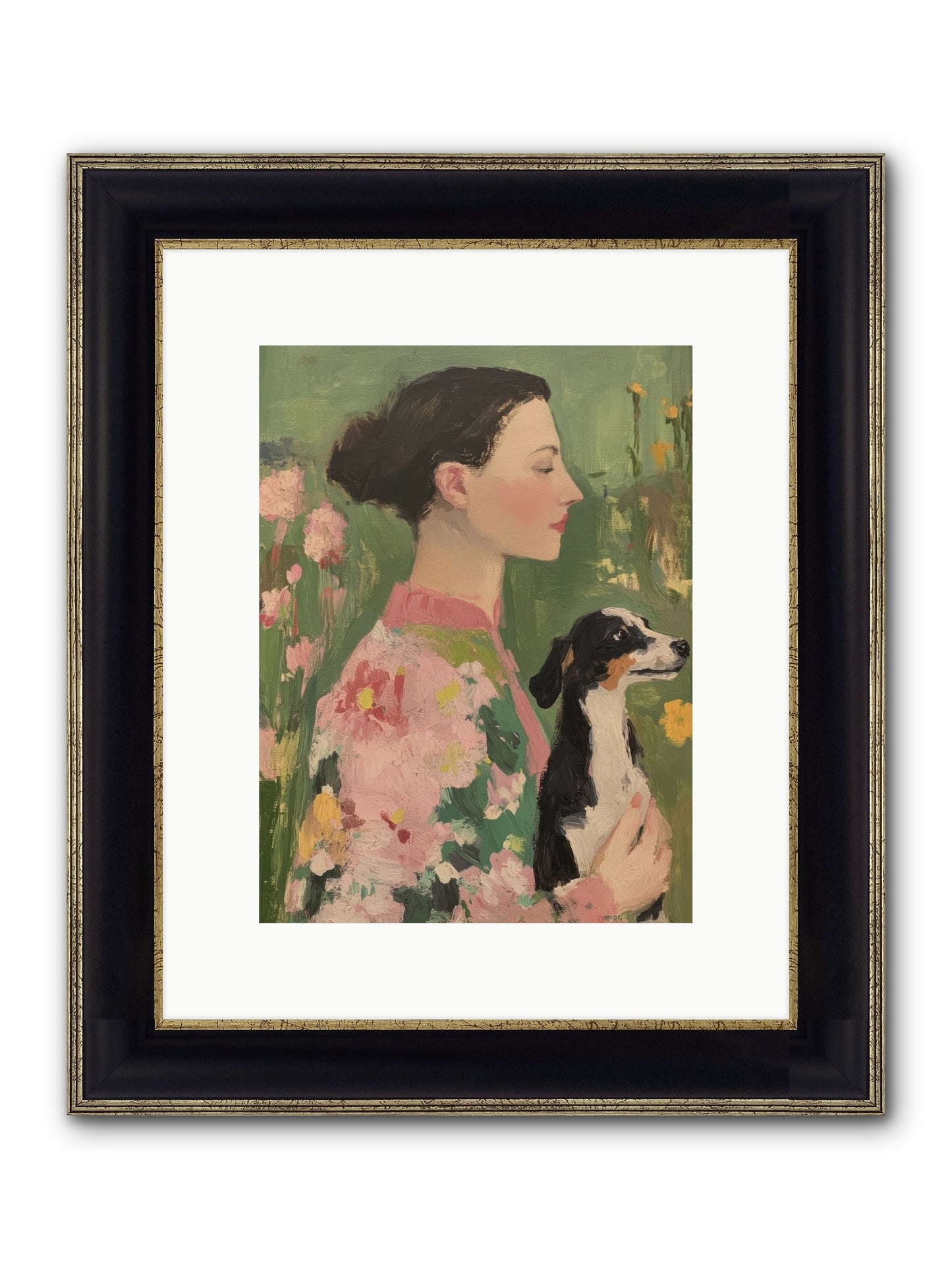 Friendship Divine Framed Print - Black & Gold 9x12
