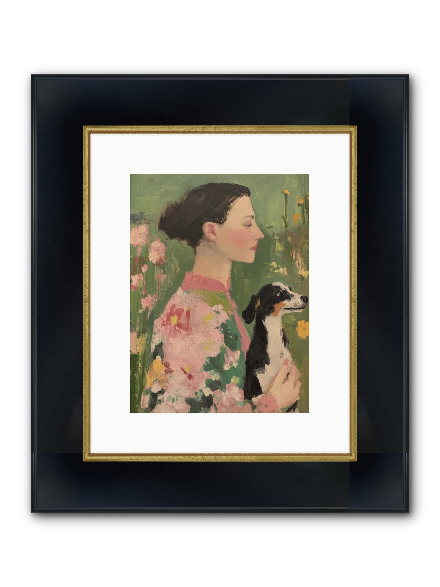 Friendship Divine Framed Print - Wide Black w/Gold 9x12
