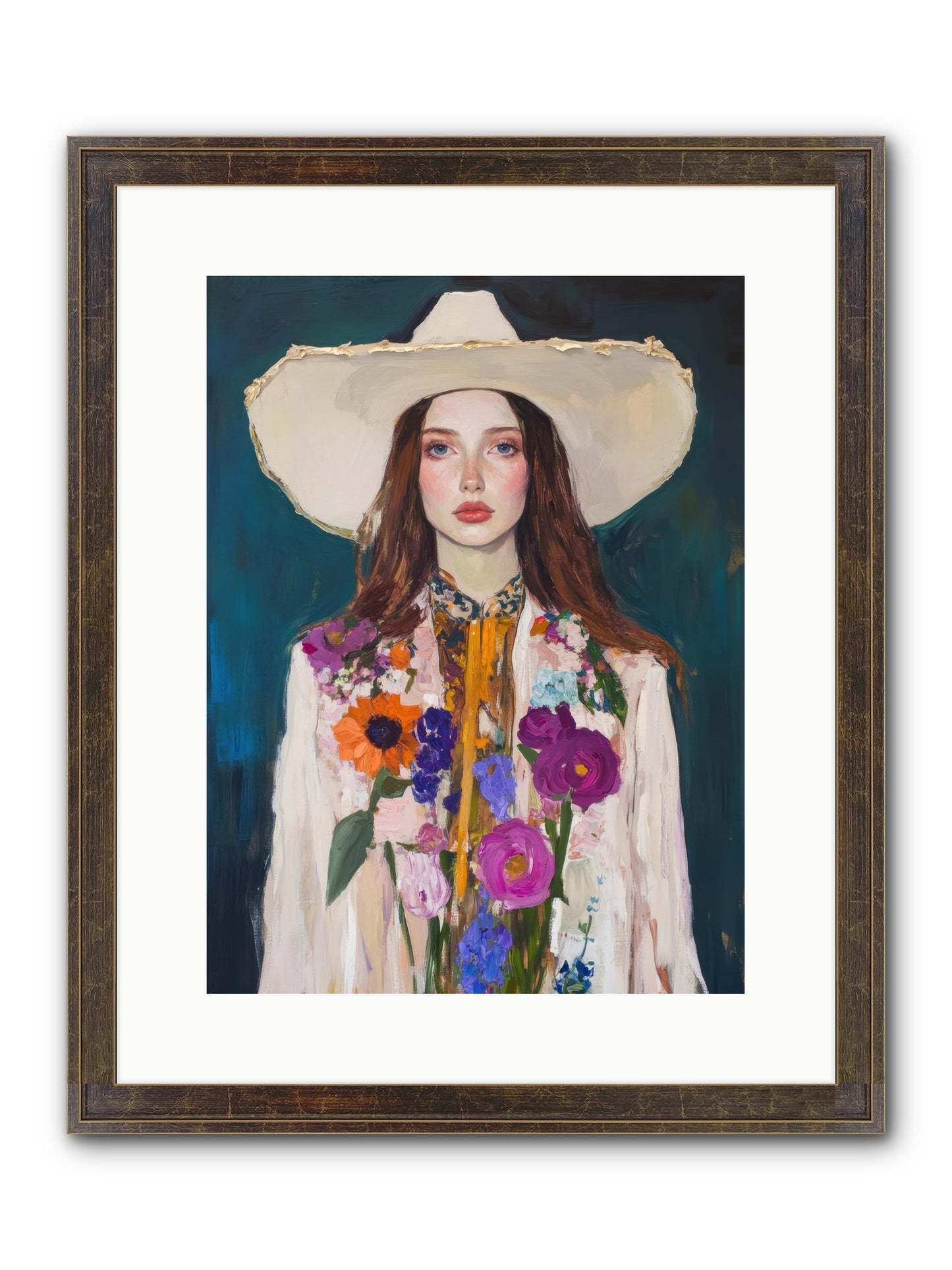 Frontier Alchemy Framed Print - Slimwoods Black/Gold 12x16
