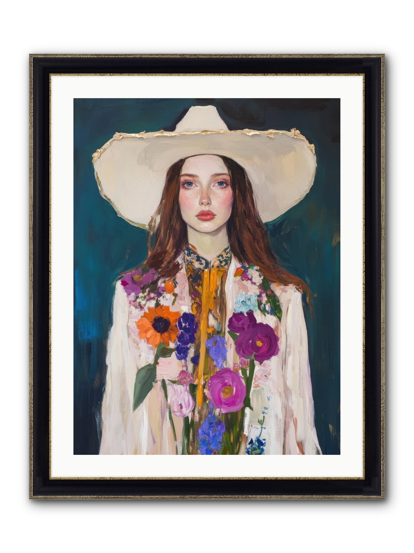 Frontier Alchemy Framed Print - Black & Gold 24x32