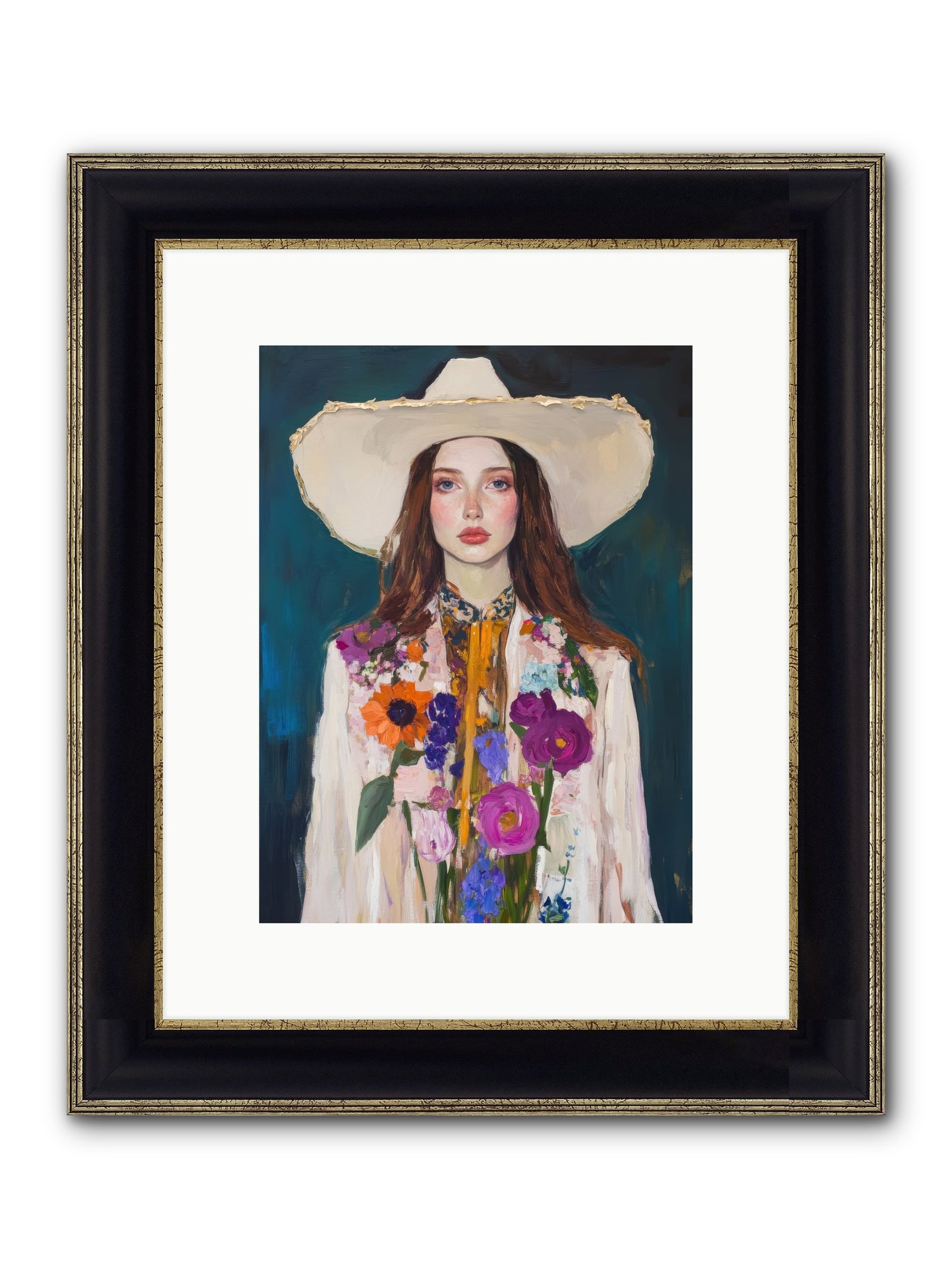 Frontier Alchemy Framed Print - Black & Gold 9x12