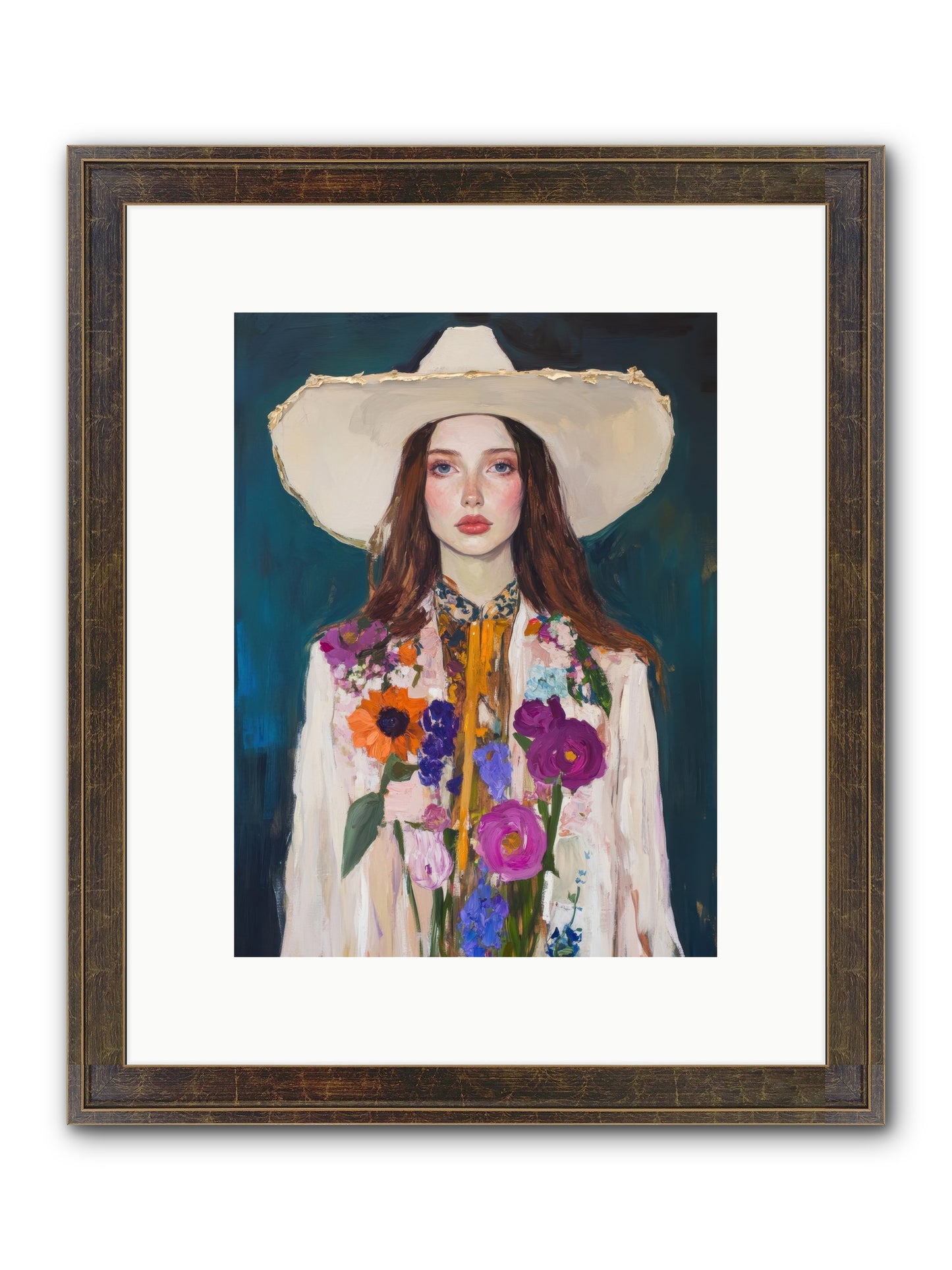 Frontier Alchemy Framed Print - Slimwoods Black/Gold 9x12