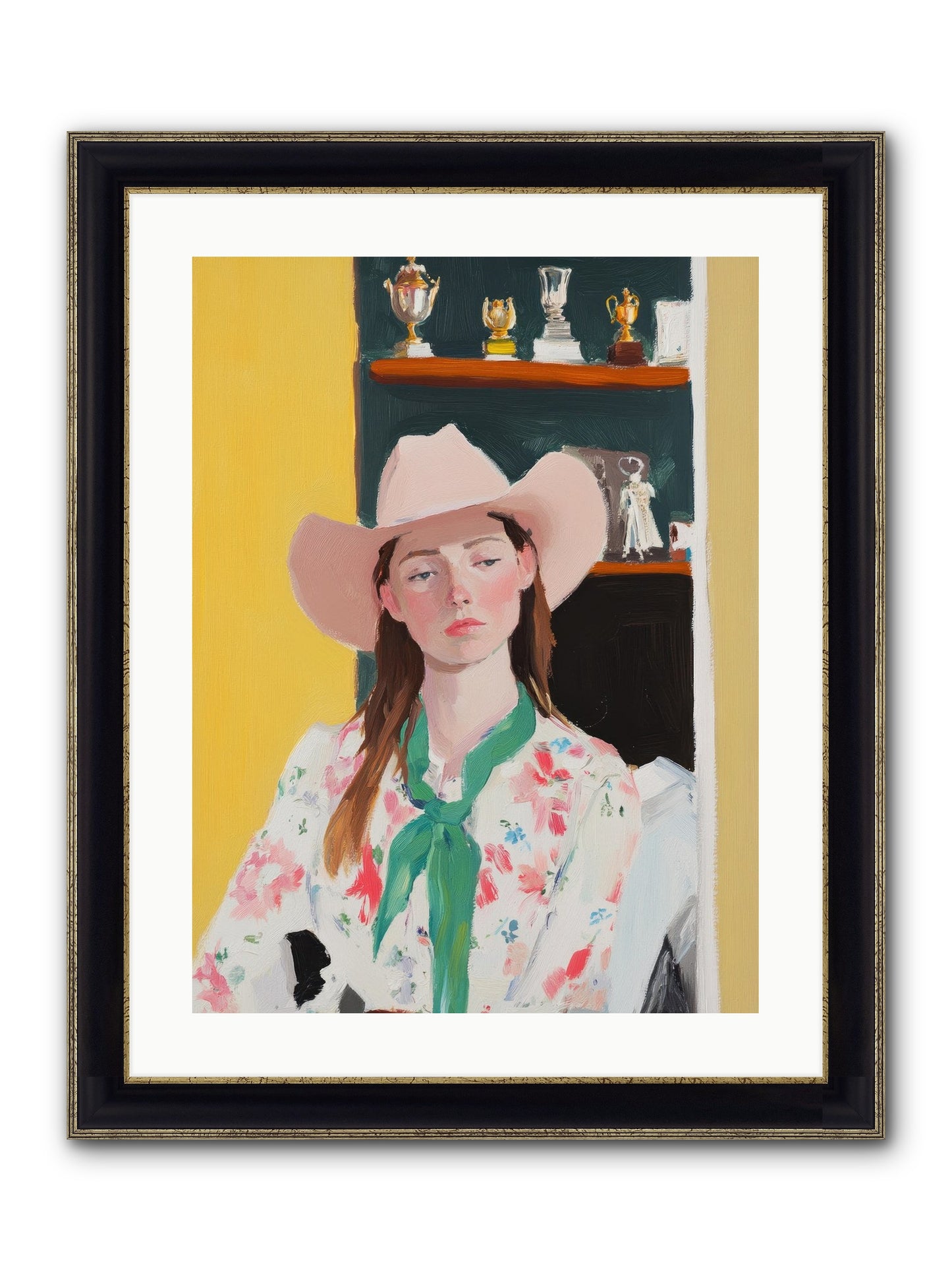 Frontier Dreamer Framed Print - Black & Gold 18x24