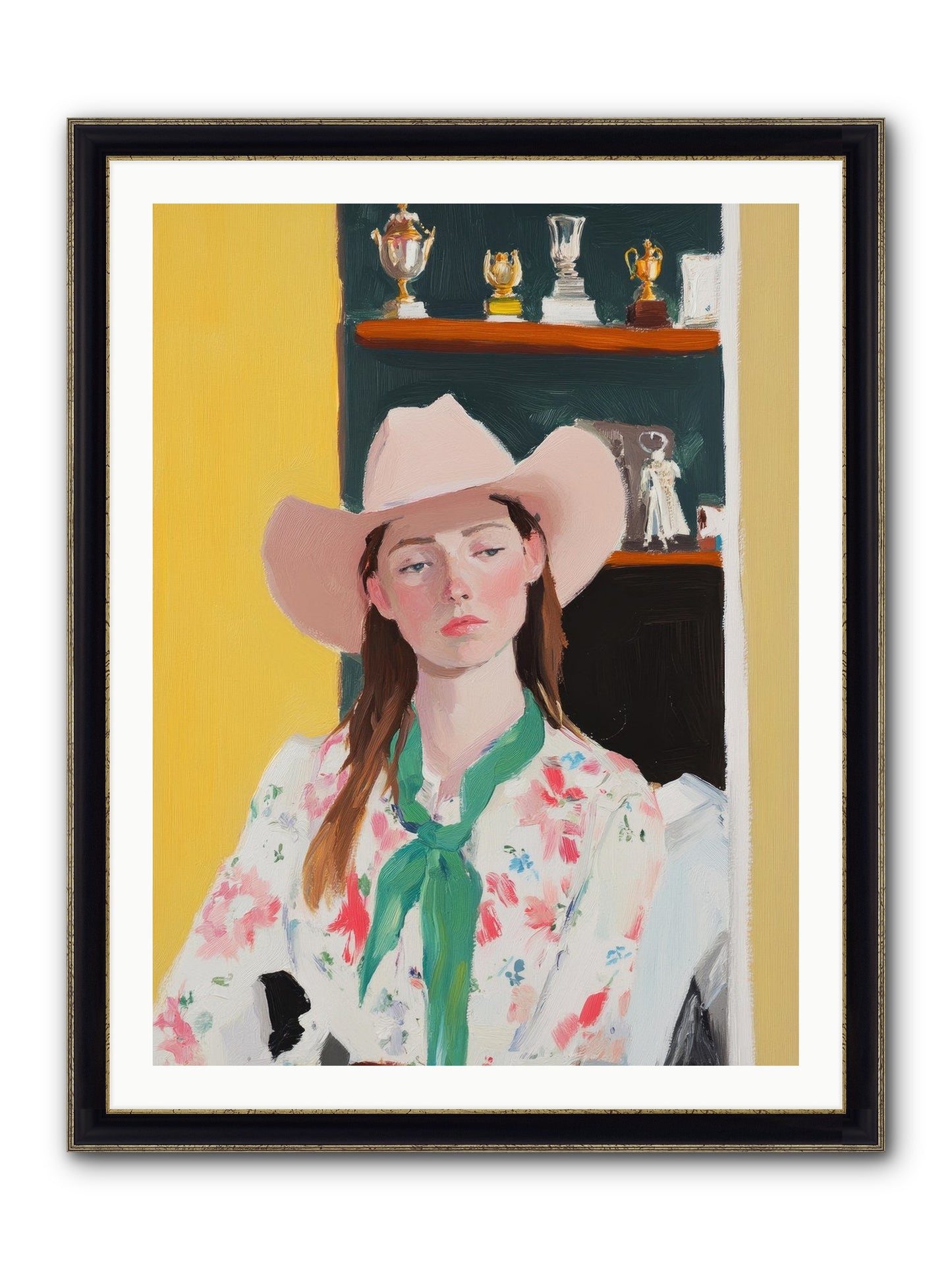 Frontier Dreamer Framed Print - Black & Gold 30x40
