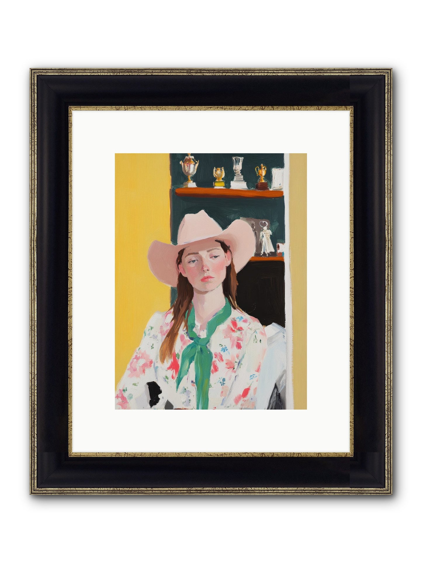 Frontier Dreamer Framed Print - Black & Gold 9x12