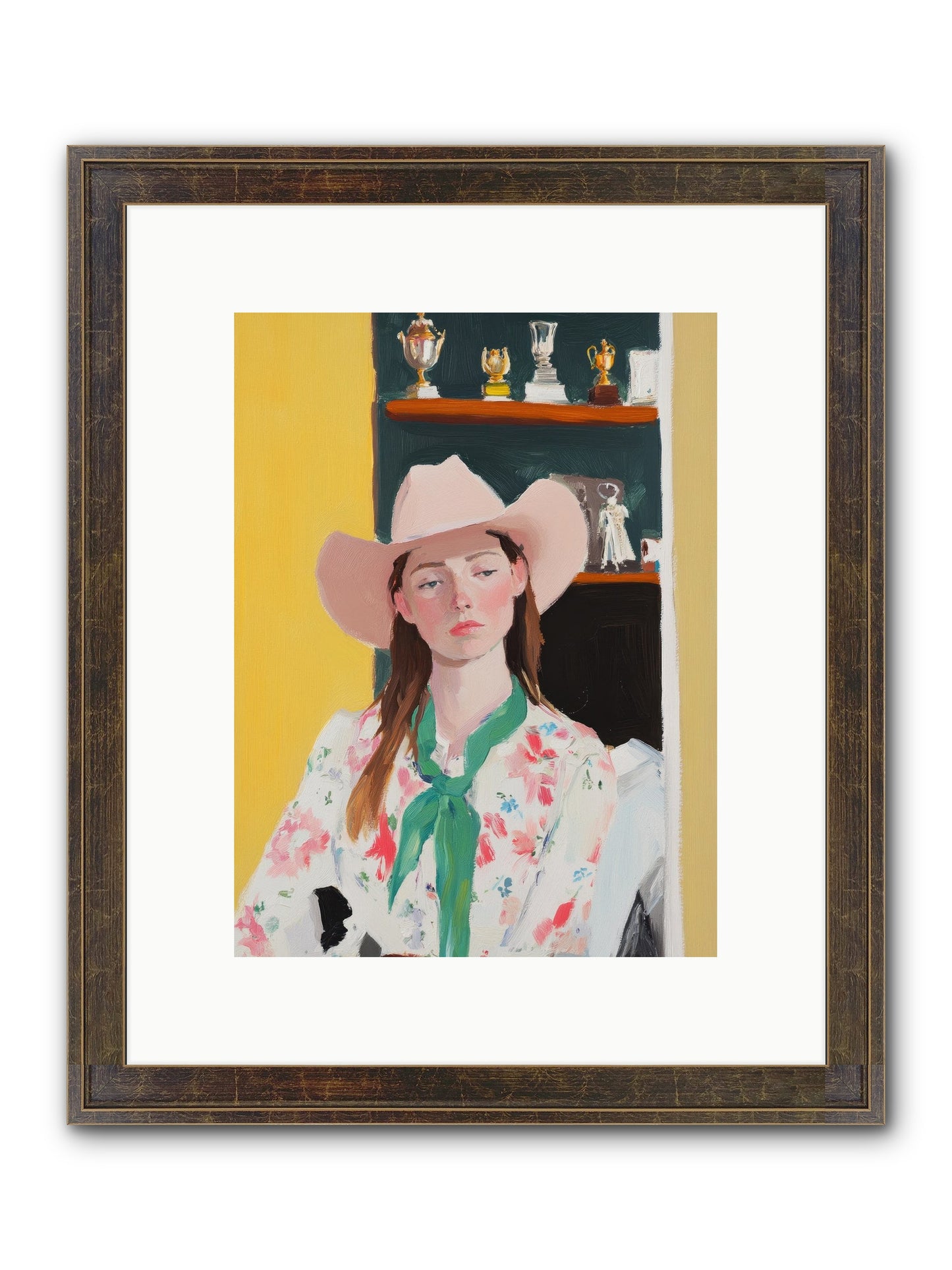 Frontier Dreamer Framed Print - Slimwoods Black/Gold 9x12