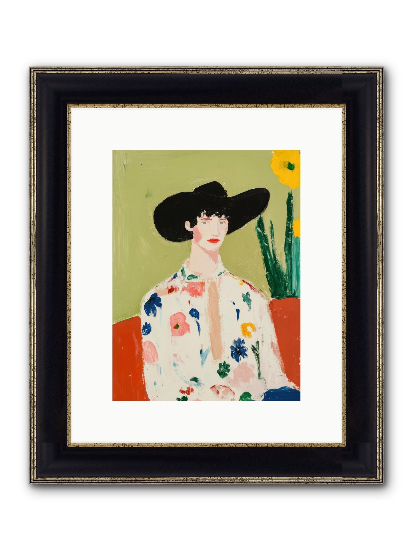 Frontier Philosopher Framed Print - Black & Gold 9x12