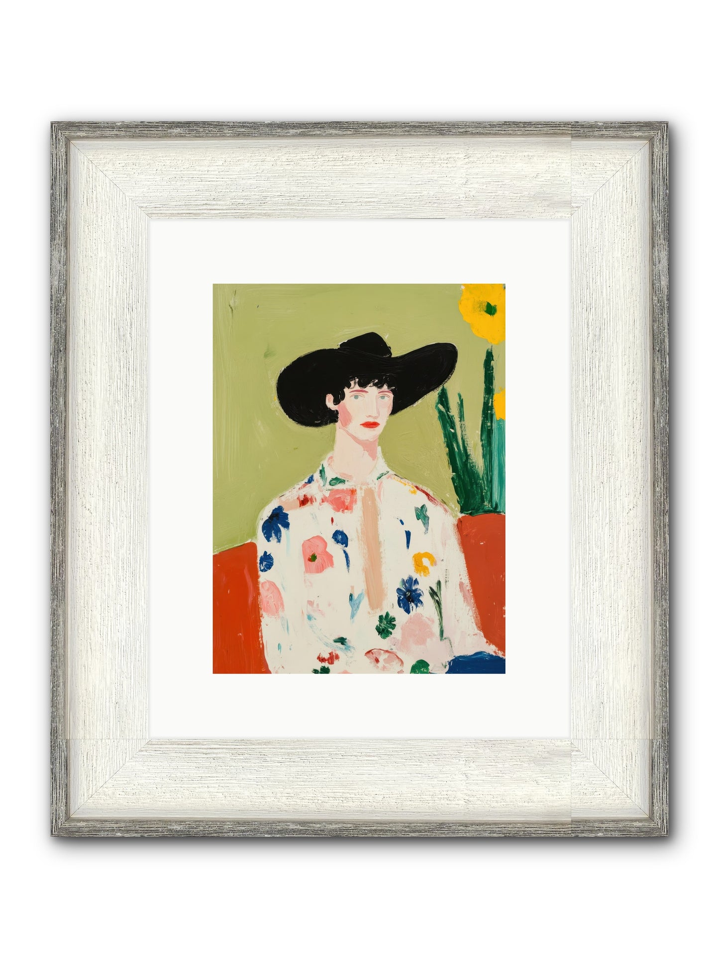 Frontier Philosopher Framed Print - Driftwood White 9x12