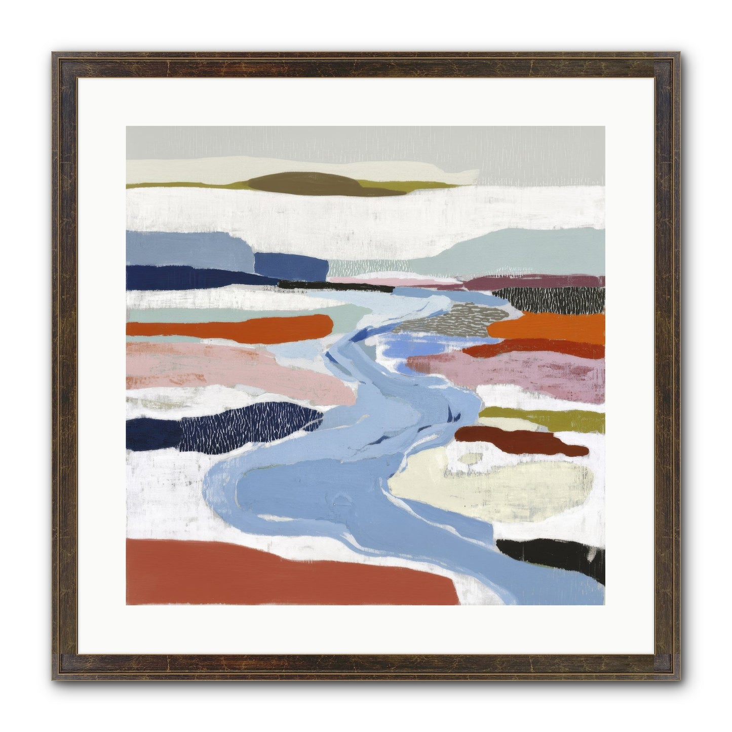 Frost Wing Framed Print - Slimwoods Black/Gold 20x20