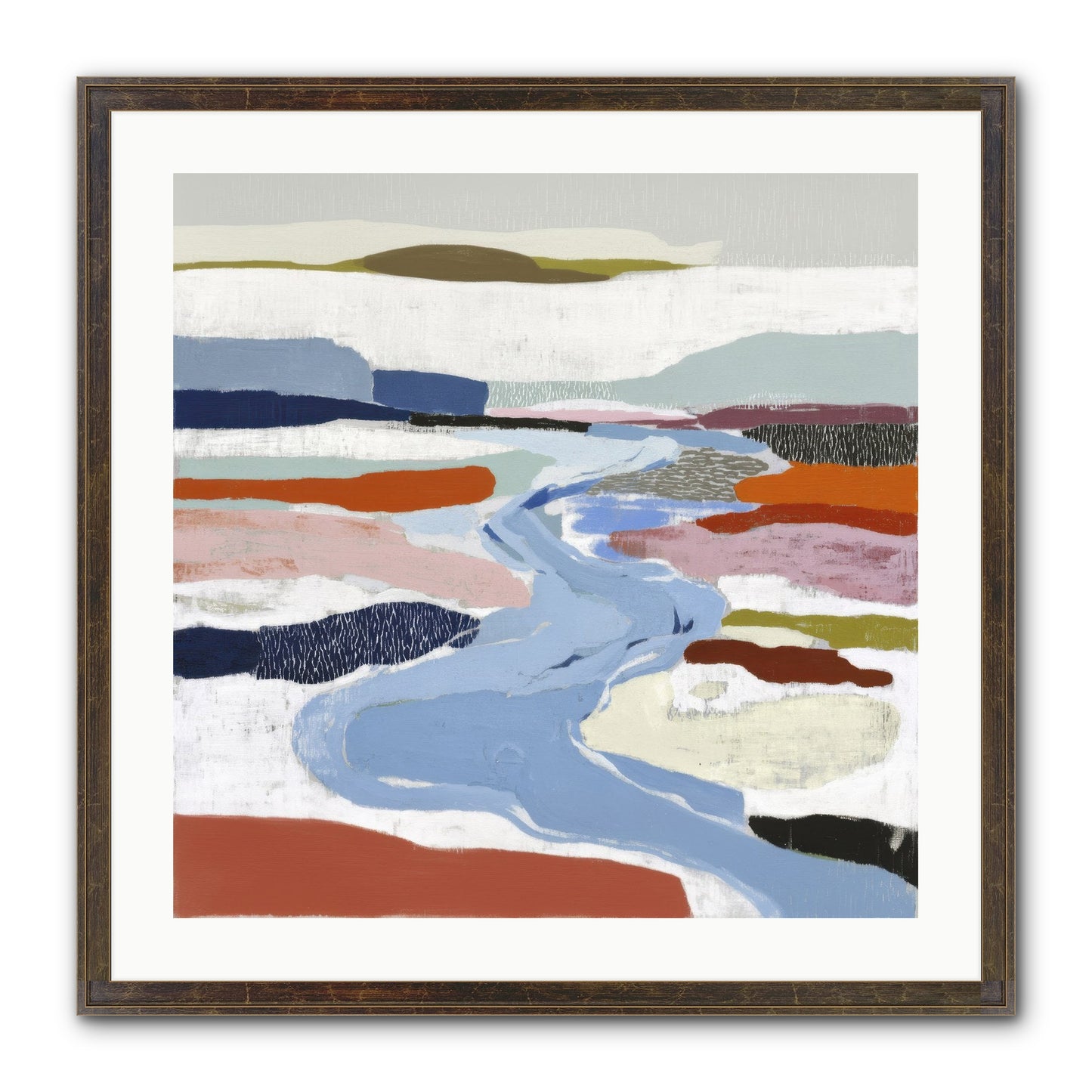 Frost Wing Framed Print - Slimwoods Black/Gold 24x24
