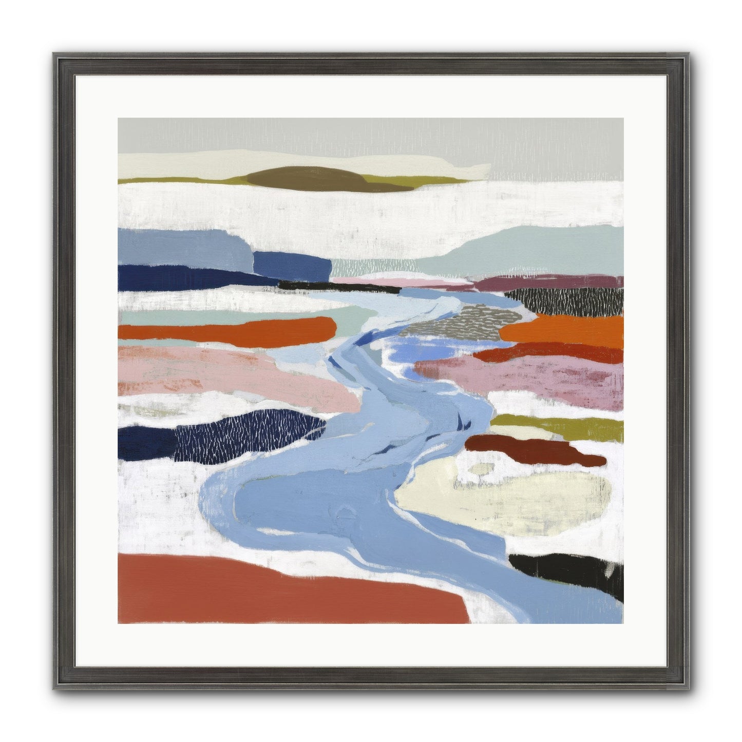 Frost Wing Framed Print - Slimwoods Black/Silver 24x24