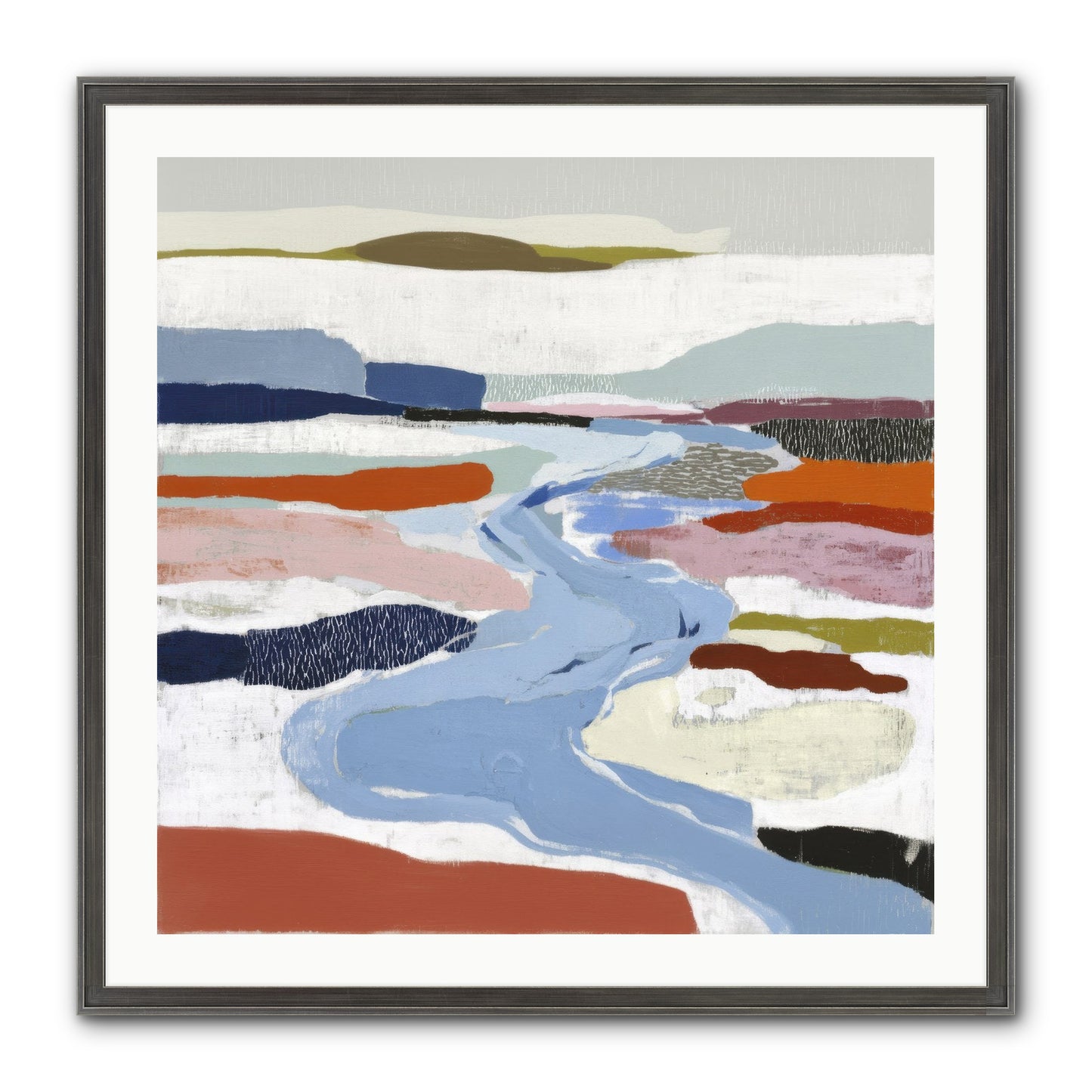 Frost Wing Framed Print - Slimwoods Black/Silver 30x30
