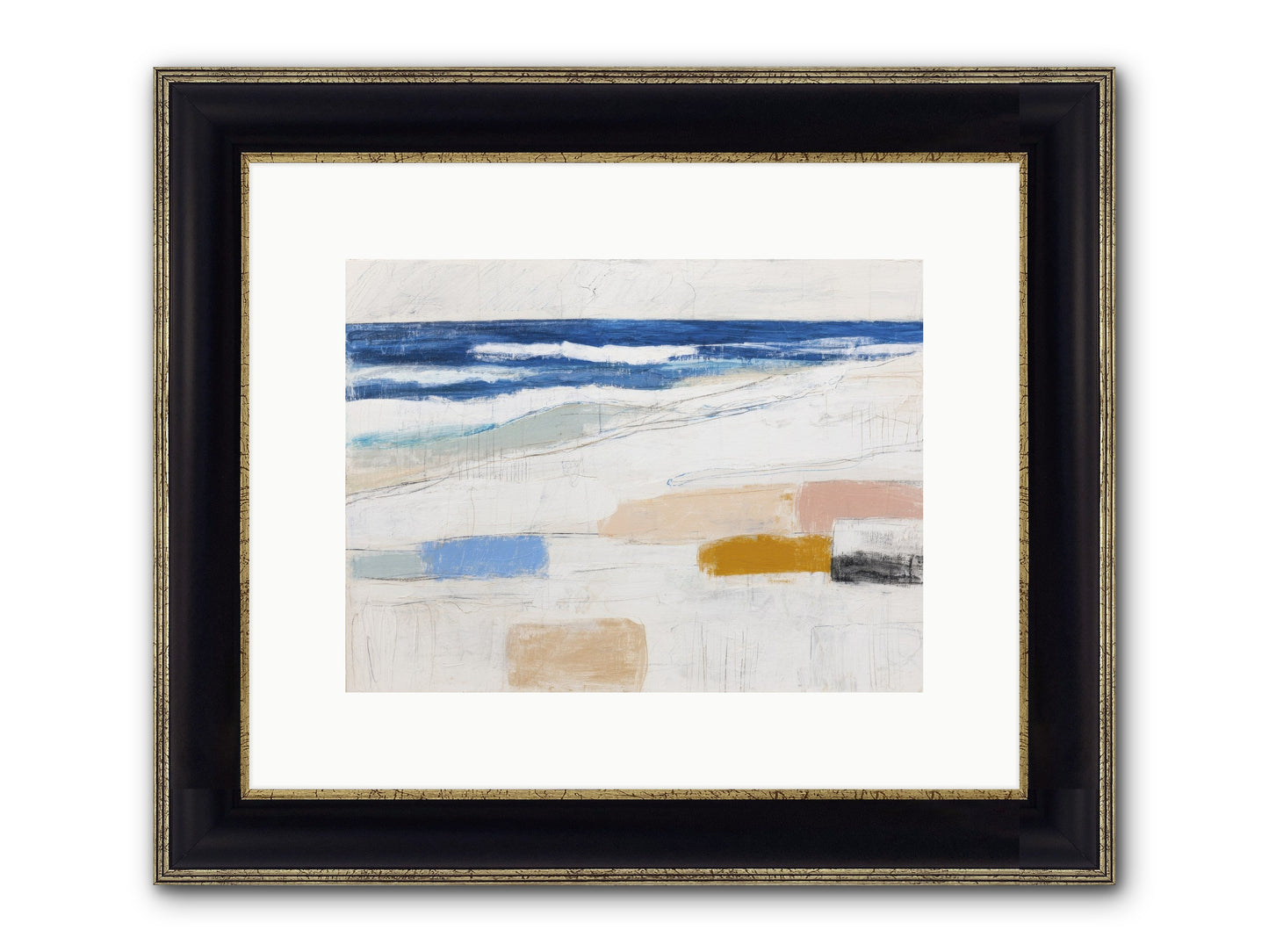 Frostbarrow Keep Framed Print - Black & Gold 12x9