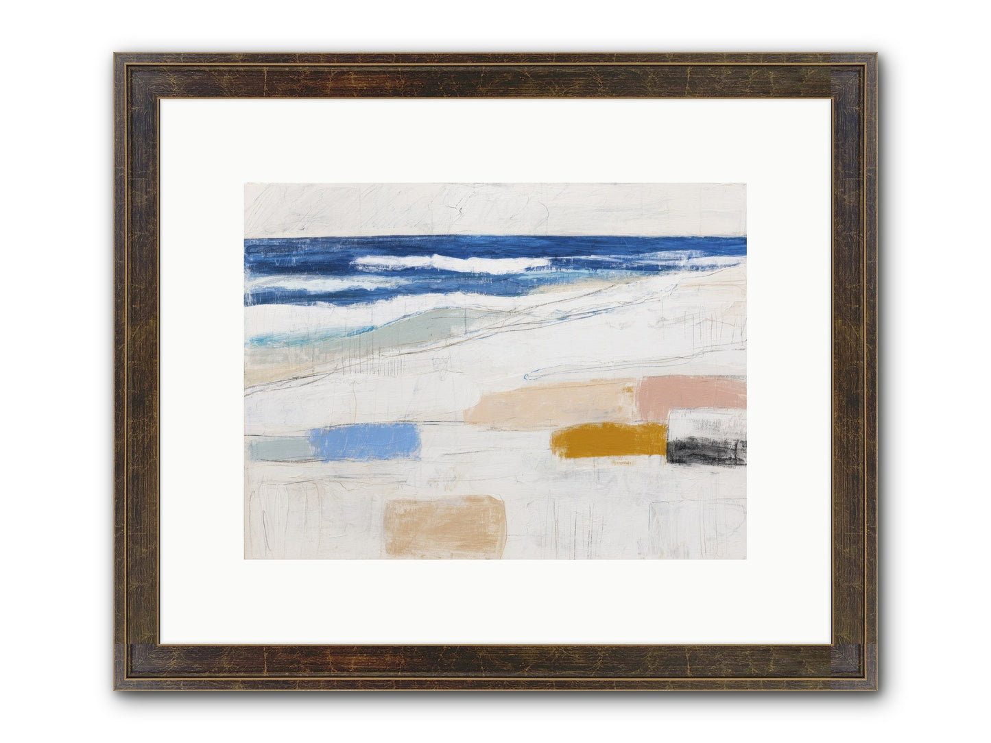 Frostbarrow Keep Framed Print - Slimwoods Black/Gold 12x9