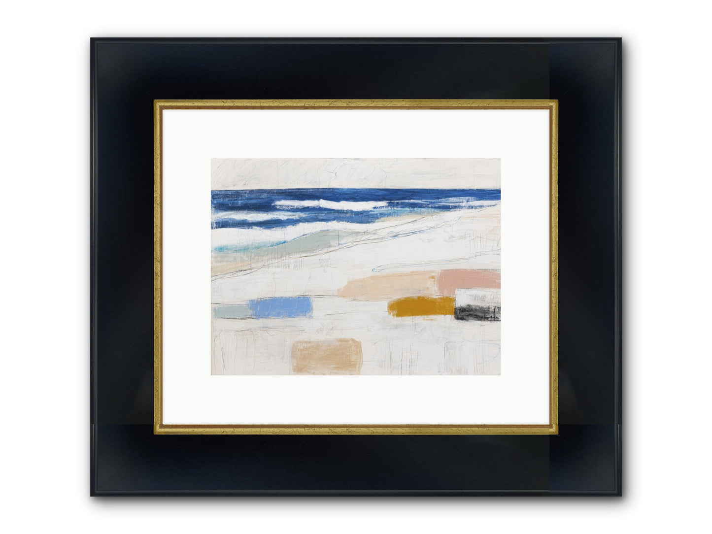 Frostbarrow Keep Framed Print - Wide Black w/Gold 12x9