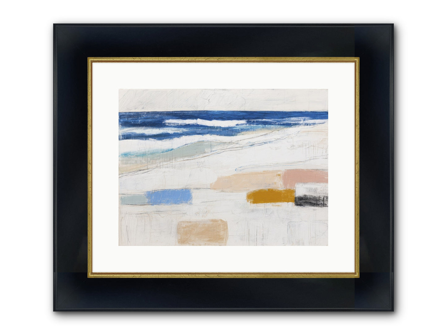 Frostbarrow Keep Framed Print - Wide Black w/Gold 16x12