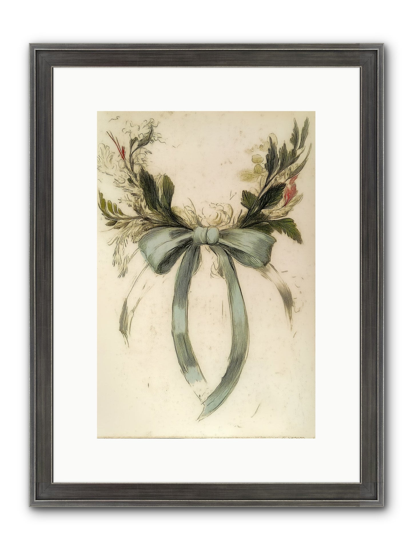 Frosted SIlk Framed Print - Slimwoods Black/Silver 10x15