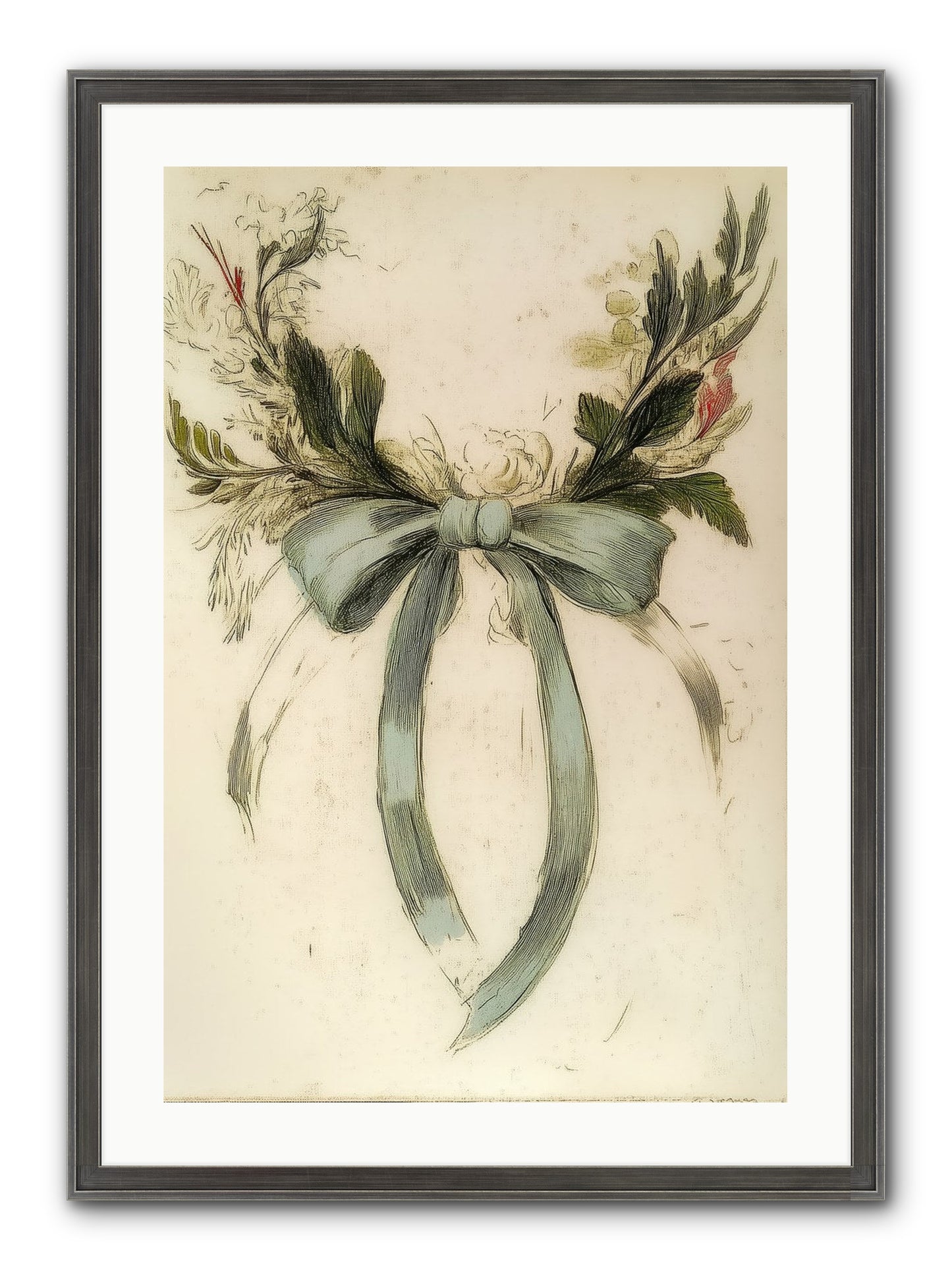 Frosted SIlk Framed Print - Slimwoods Black/Silver 20x30