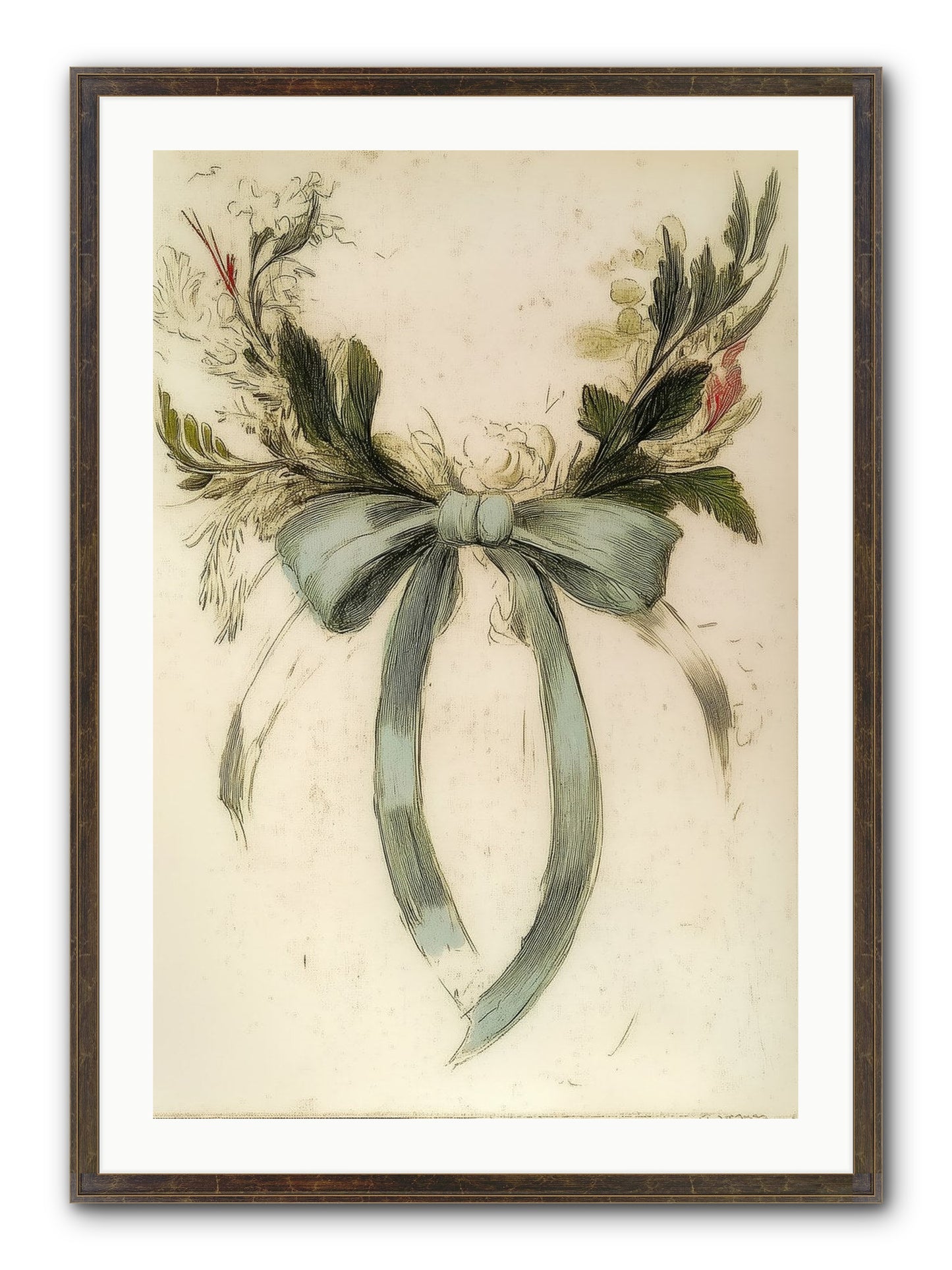 Frosted SIlk Framed Print - Slimwoods Black/Gold 24x36