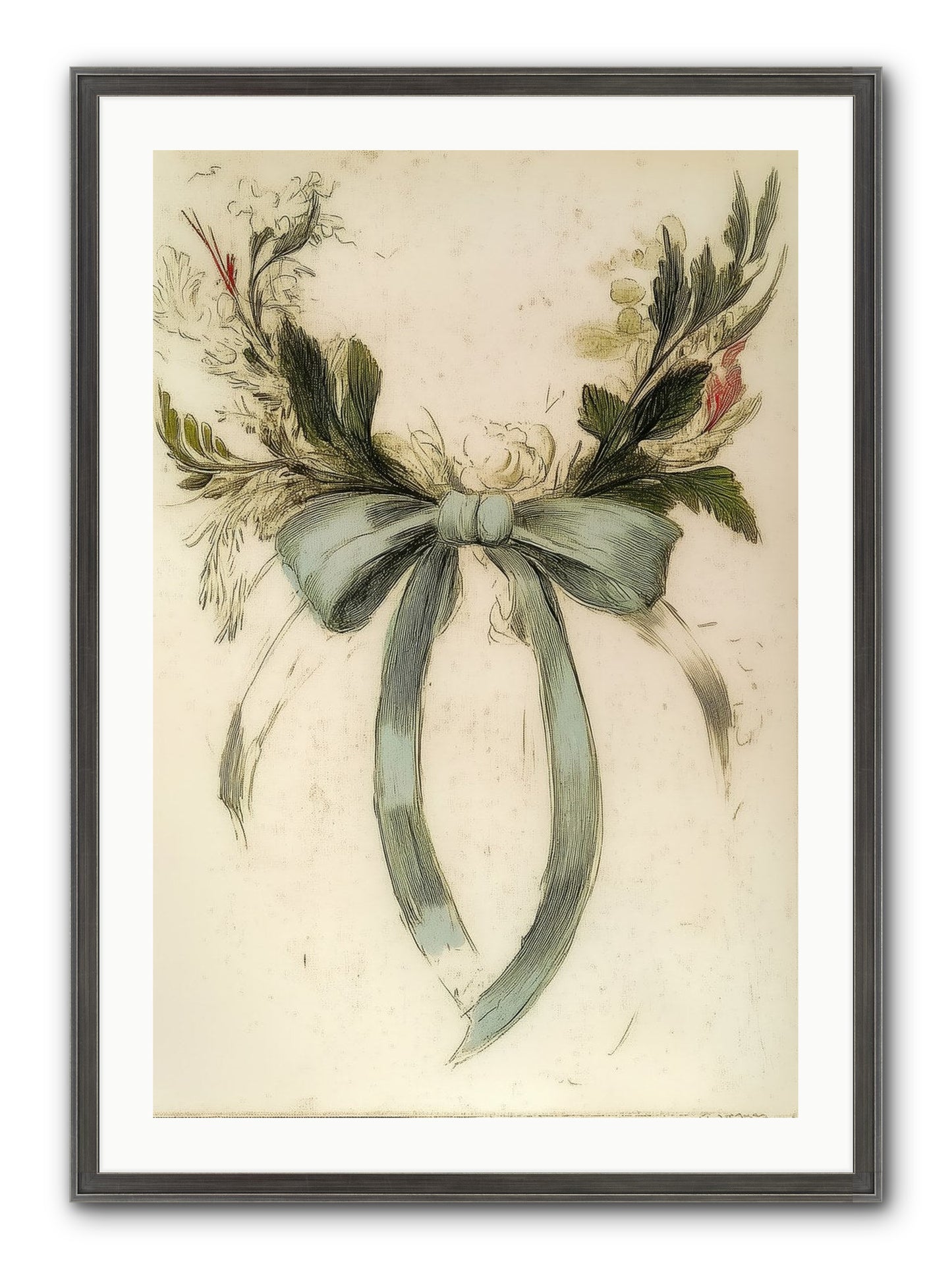 Frosted SIlk Framed Print - Slimwoods Black/Silver 24x36