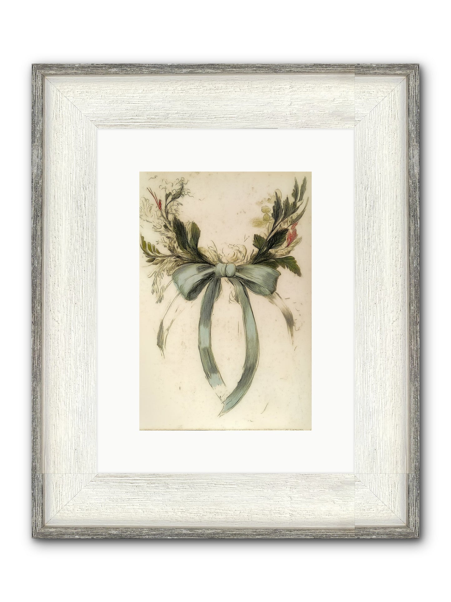 Frosted SIlk Framed Print - Driftwood White 8x12