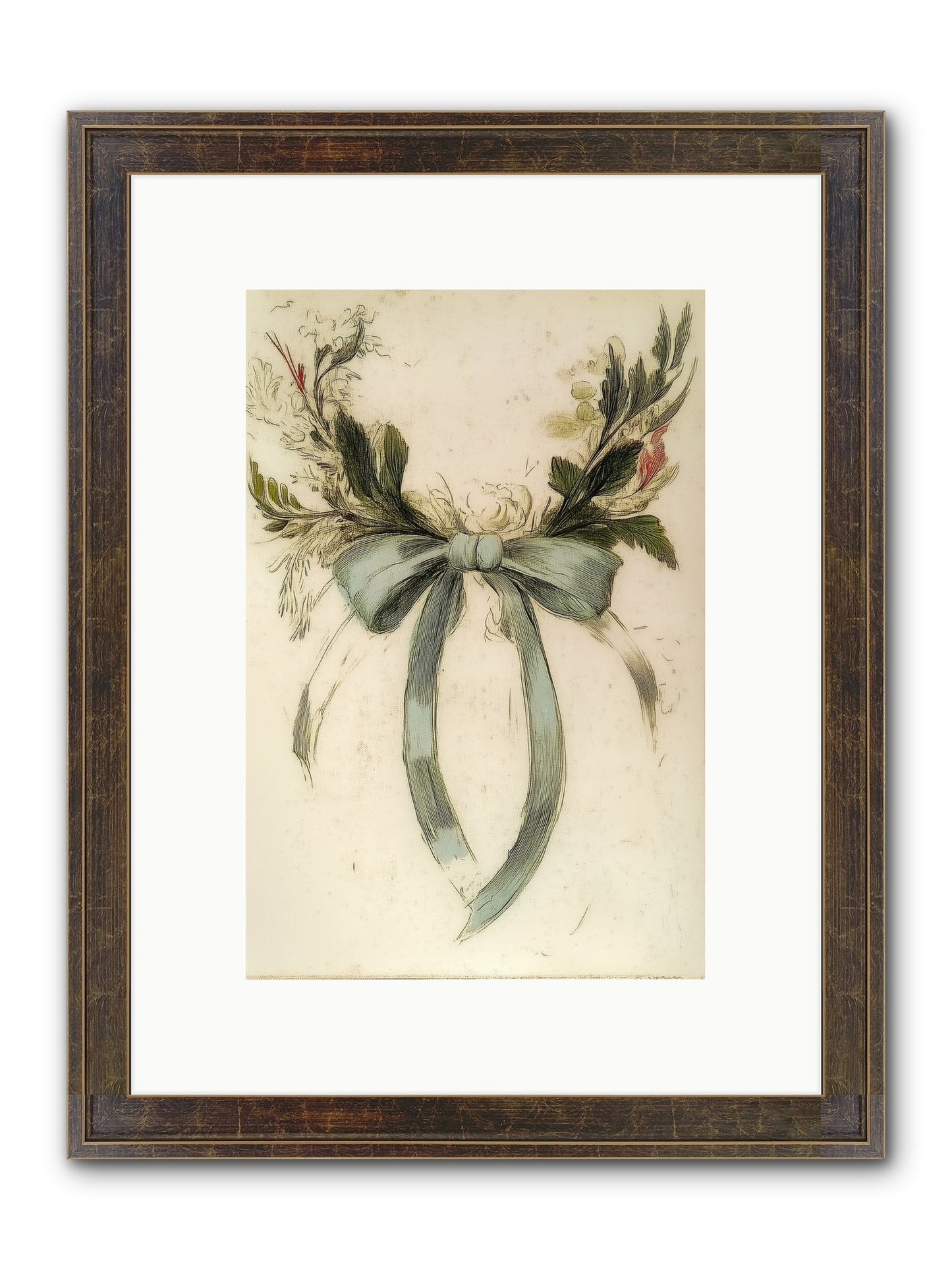 Frosted SIlk Framed Print - Slimwoods Black/Gold 8x12