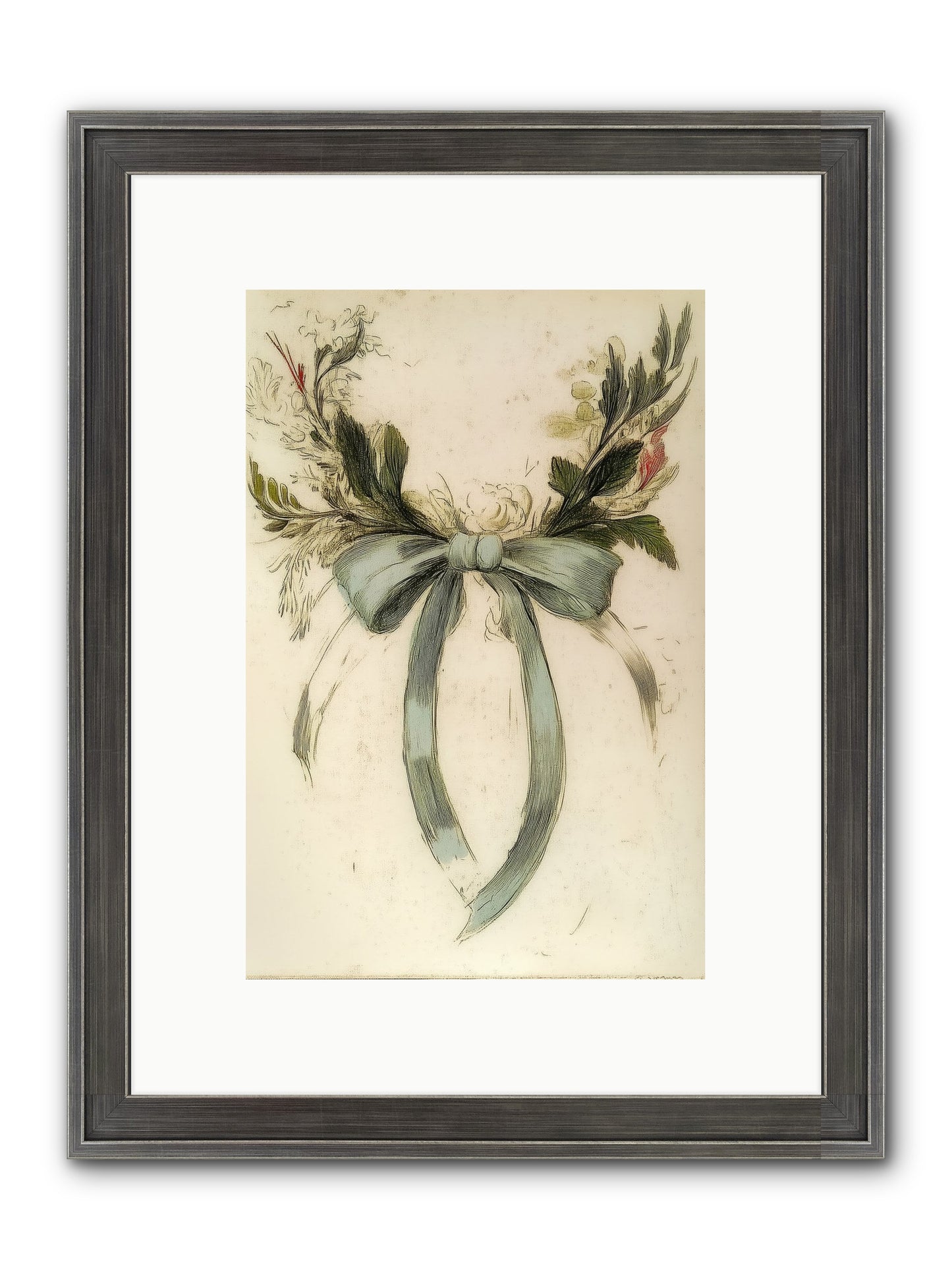 Frosted SIlk Framed Print - Slimwoods Black/Silver 8x12