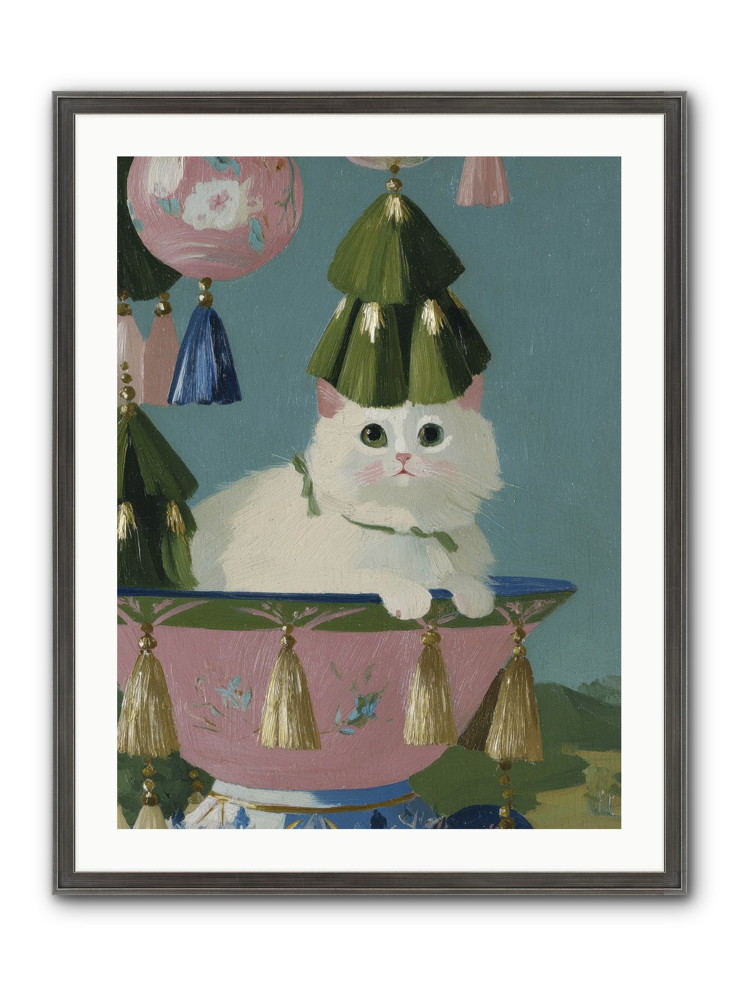 Frosty Morning Mischief Framed Print - Slimwoods Black/Silver 24x32