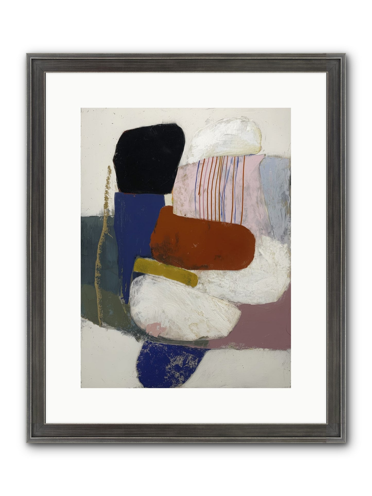 Galecrest Framed Print - Slimwoods Black/Silver 12x16