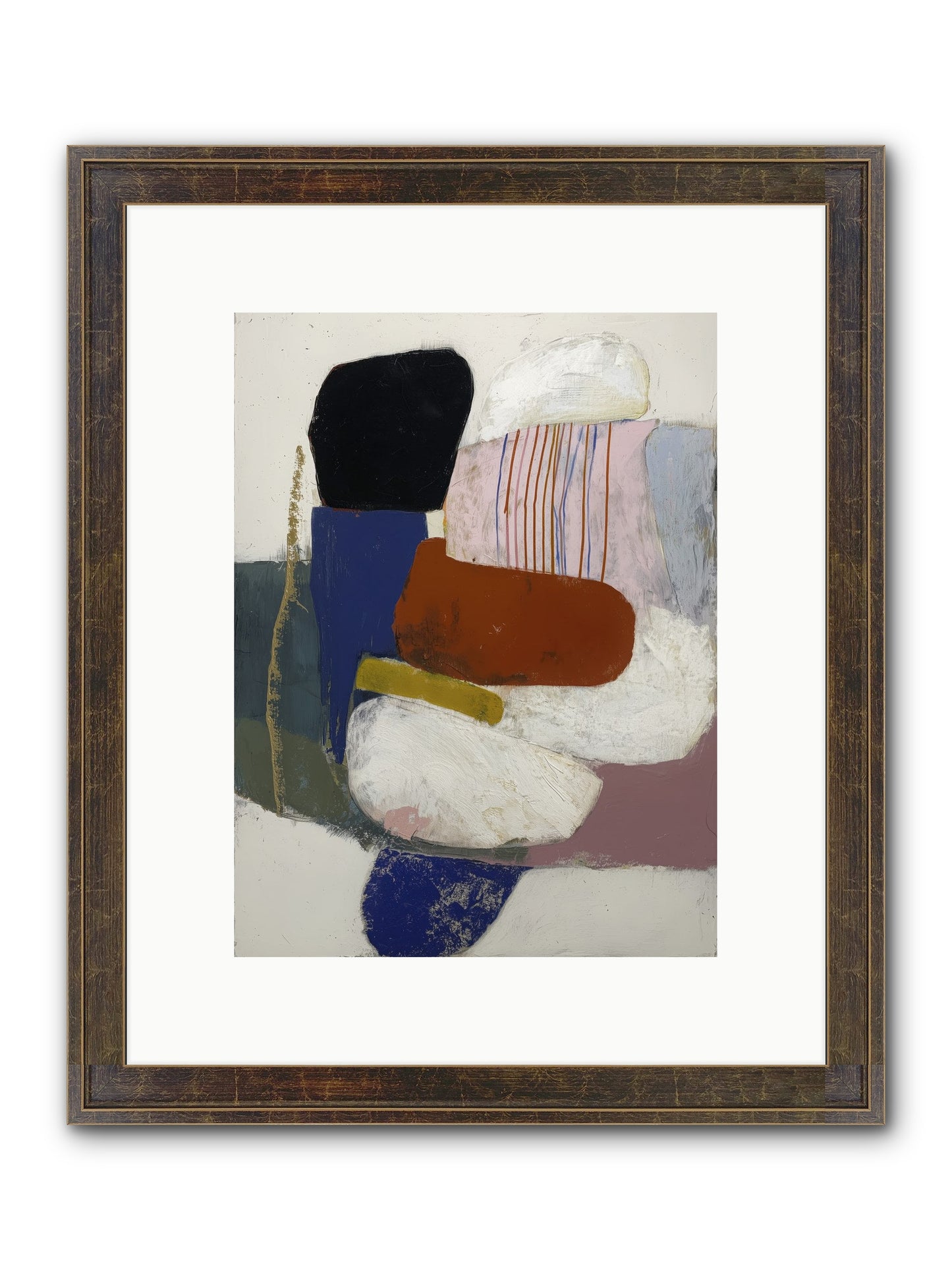 Galecrest Framed Print - Slimwoods Black/Gold 9x12