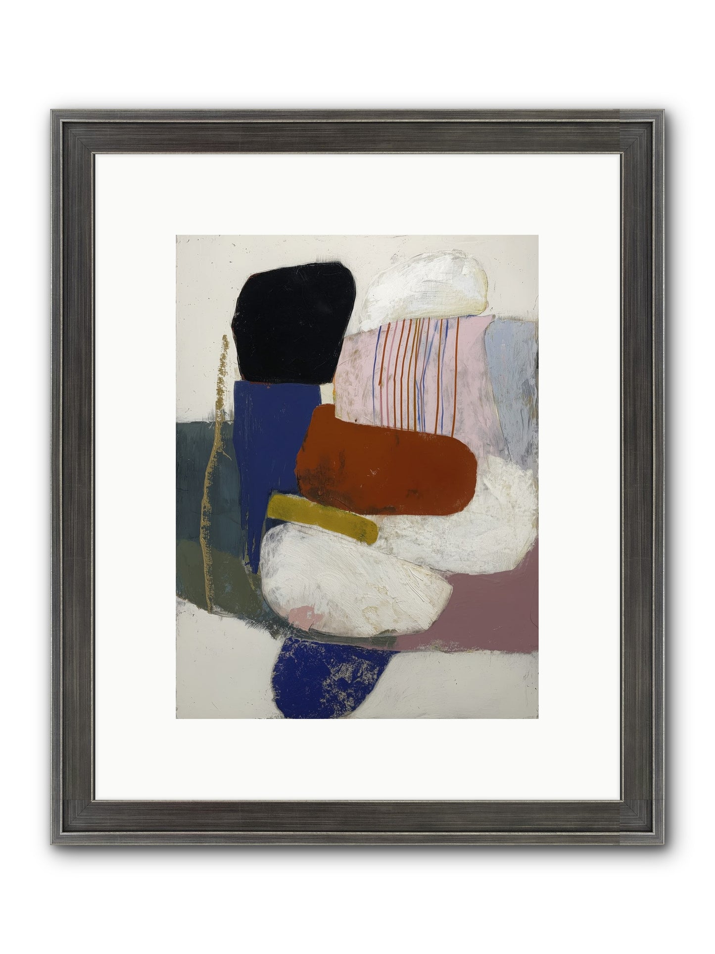 Galecrest Framed Print - Slimwoods Black/Silver 9x12
