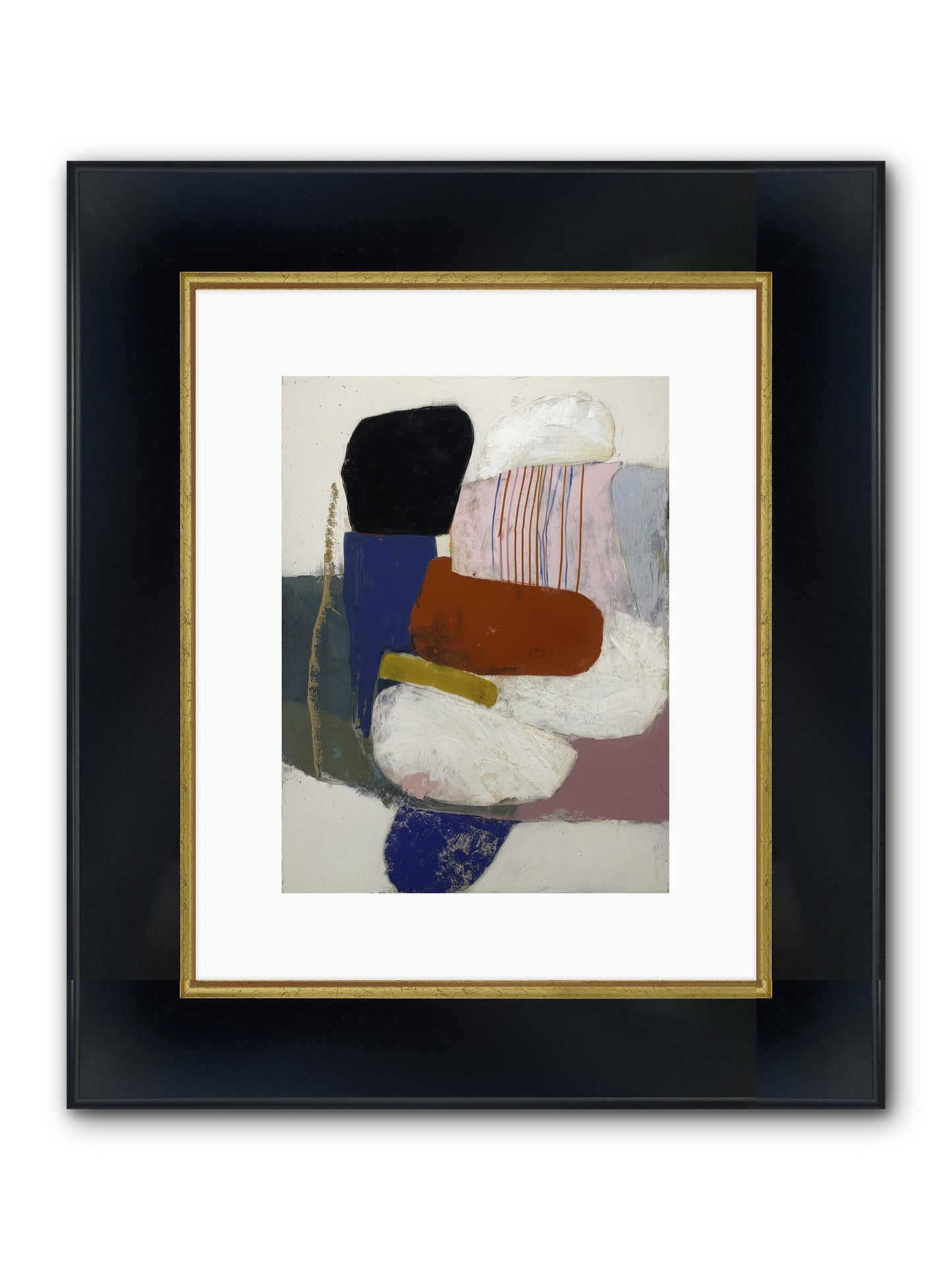 Galecrest Framed Print - Wide Black w/Gold 9x12