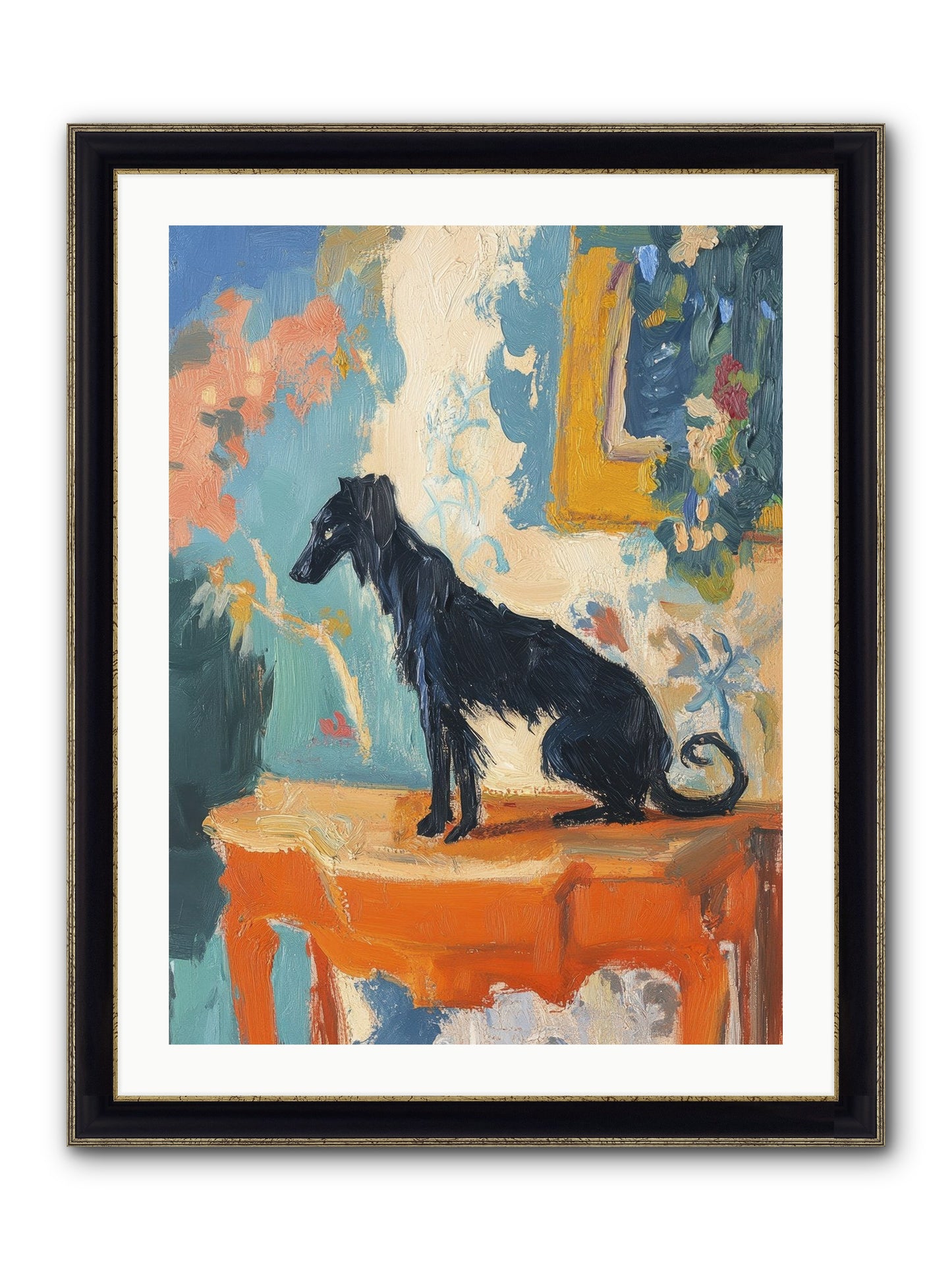 Galileo Framed Print - Black & Gold 24x32