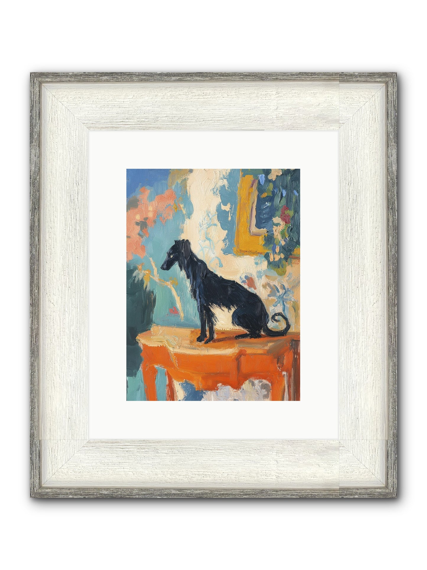 Galileo Framed Print - Driftwood White 9x12