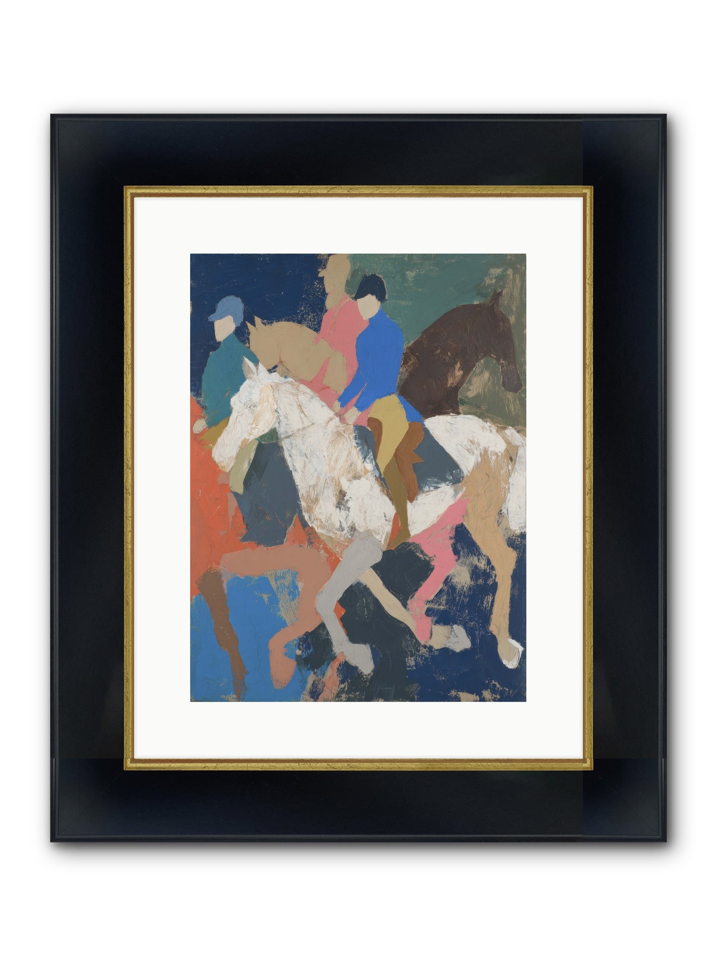 Galloping Into Myth Framed Print - Wide Black w/Gold 12x16