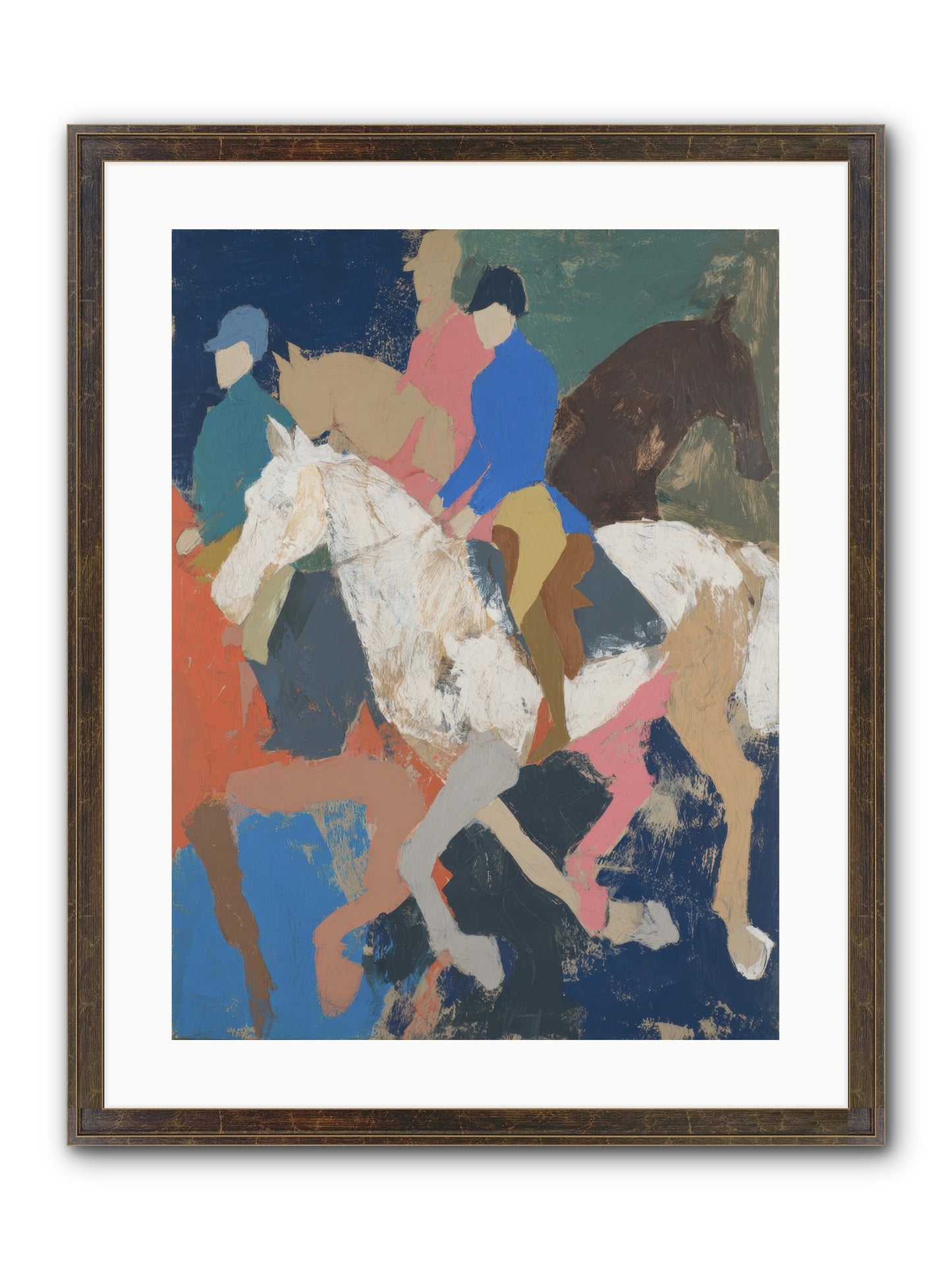 Galloping Into Myth Framed Print - Slimwoods Black/Gold 18x24