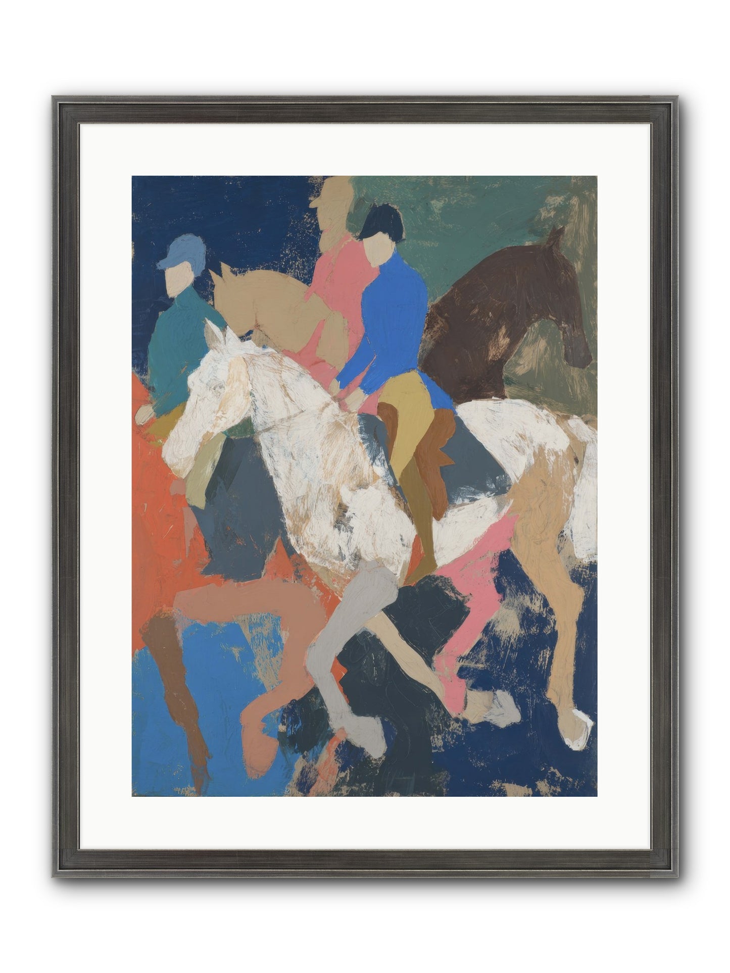Galloping Into Myth Framed Print - Slimwoods Black/Silver 18x24