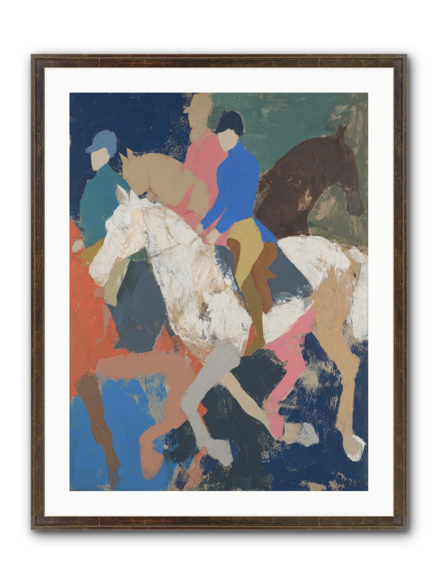 Galloping Into Myth Framed Print - Slimwoods Black/Gold 24x32