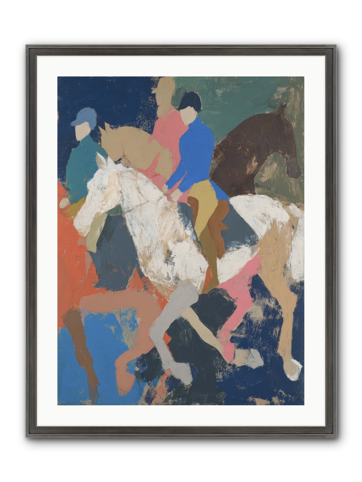 Galloping Into Myth Framed Print - Slimwoods Black/Silver 24x32