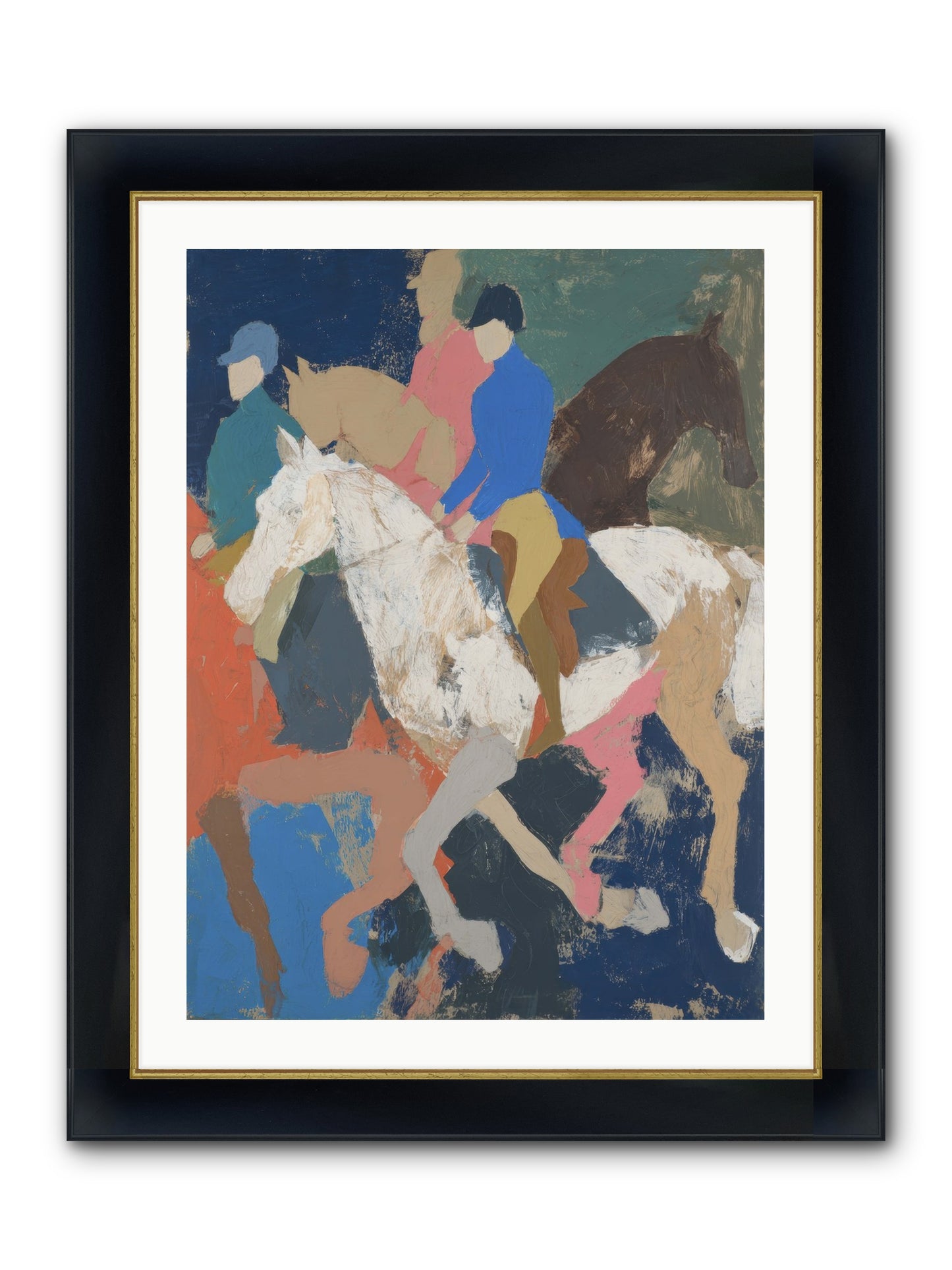 Galloping Into Myth Framed Print - Wide Black w/Gold 24x32