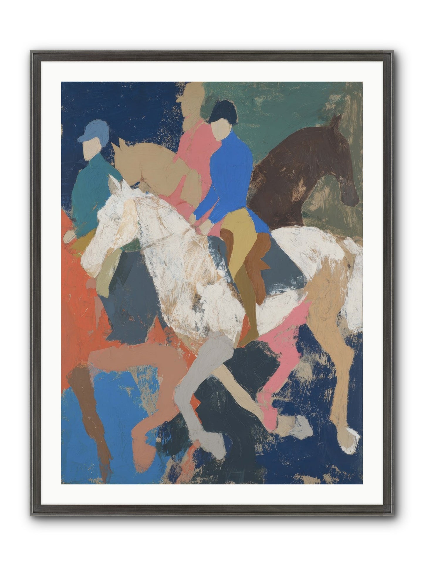 Galloping Into Myth Framed Print - Slimwoods Black/Silver 30x40