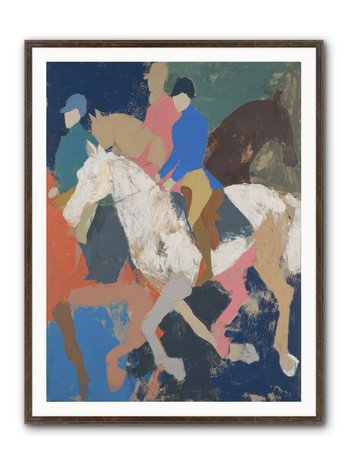 Galloping Into Myth Framed Print - Slimwoods Black/Gold 36x48