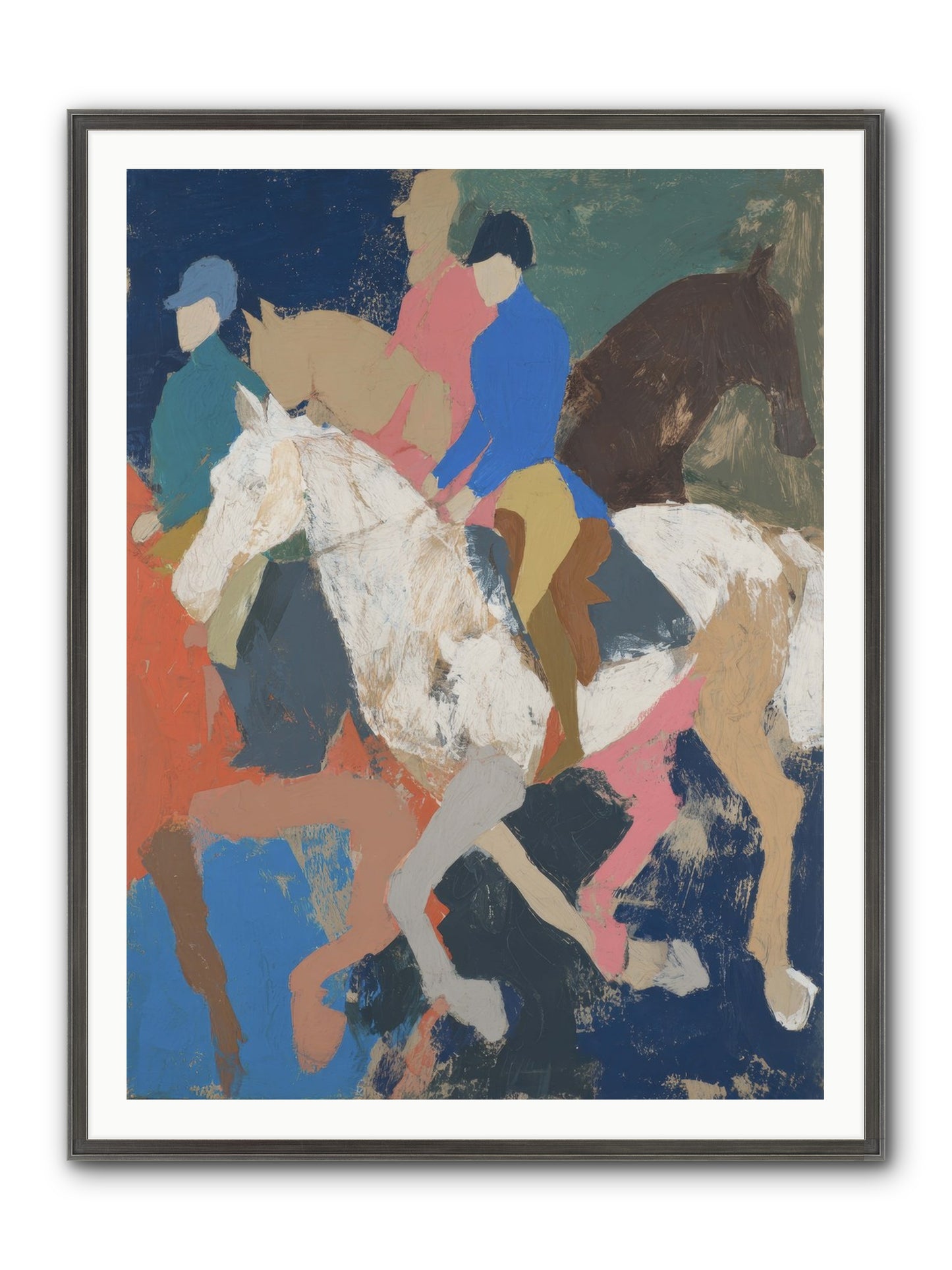 Galloping Into Myth Framed Print - Slimwoods Black/Silver 36x48