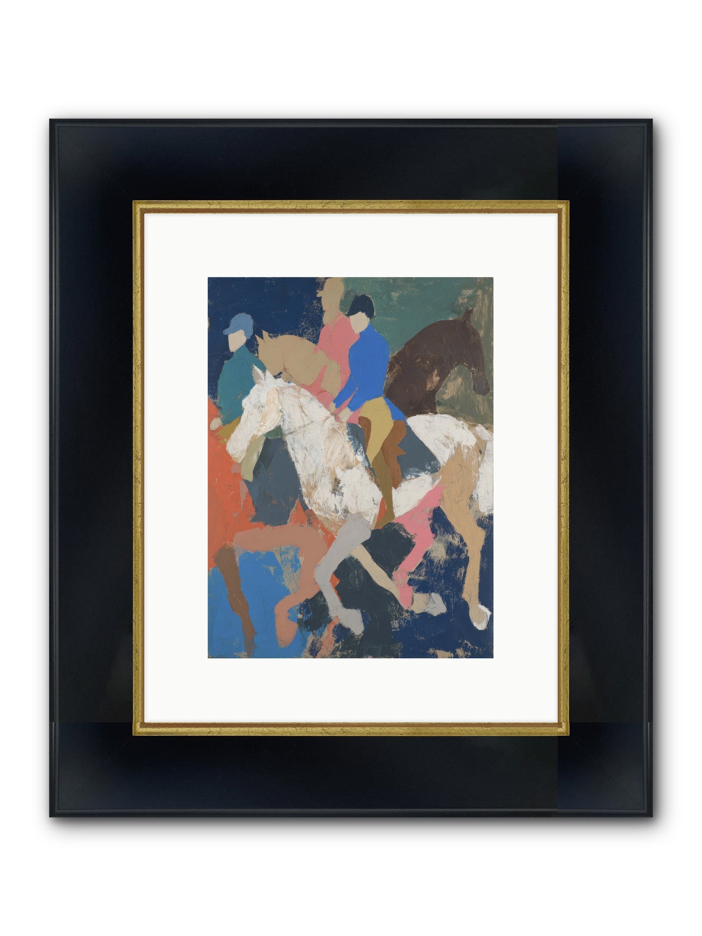 Galloping Into Myth Framed Print - Wide Black w/Gold 9x12