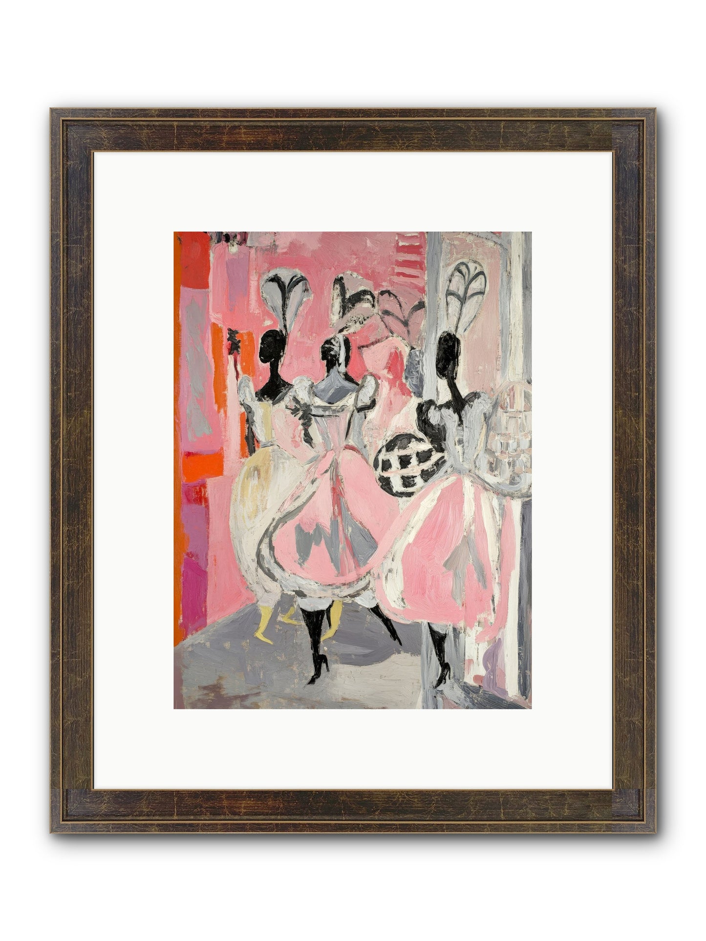 Garden Ballet Notes Framed Print - Slimwoods Black/Gold 9x12