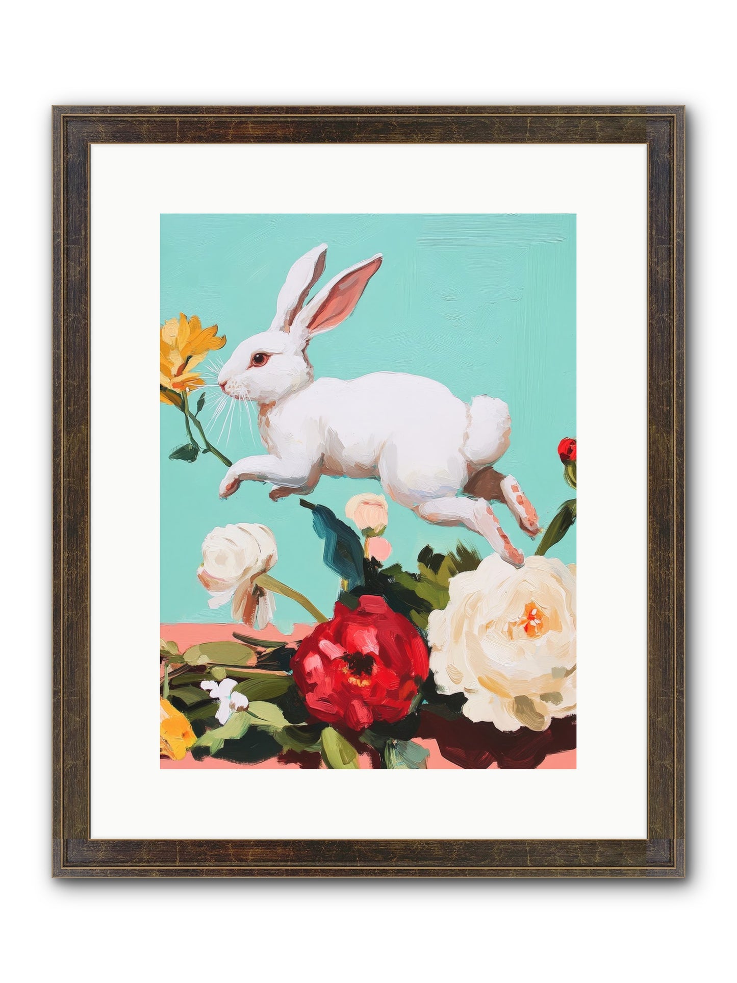 Garden Frolic No.2 Framed Print - Slimwoods Black/Gold 12x16