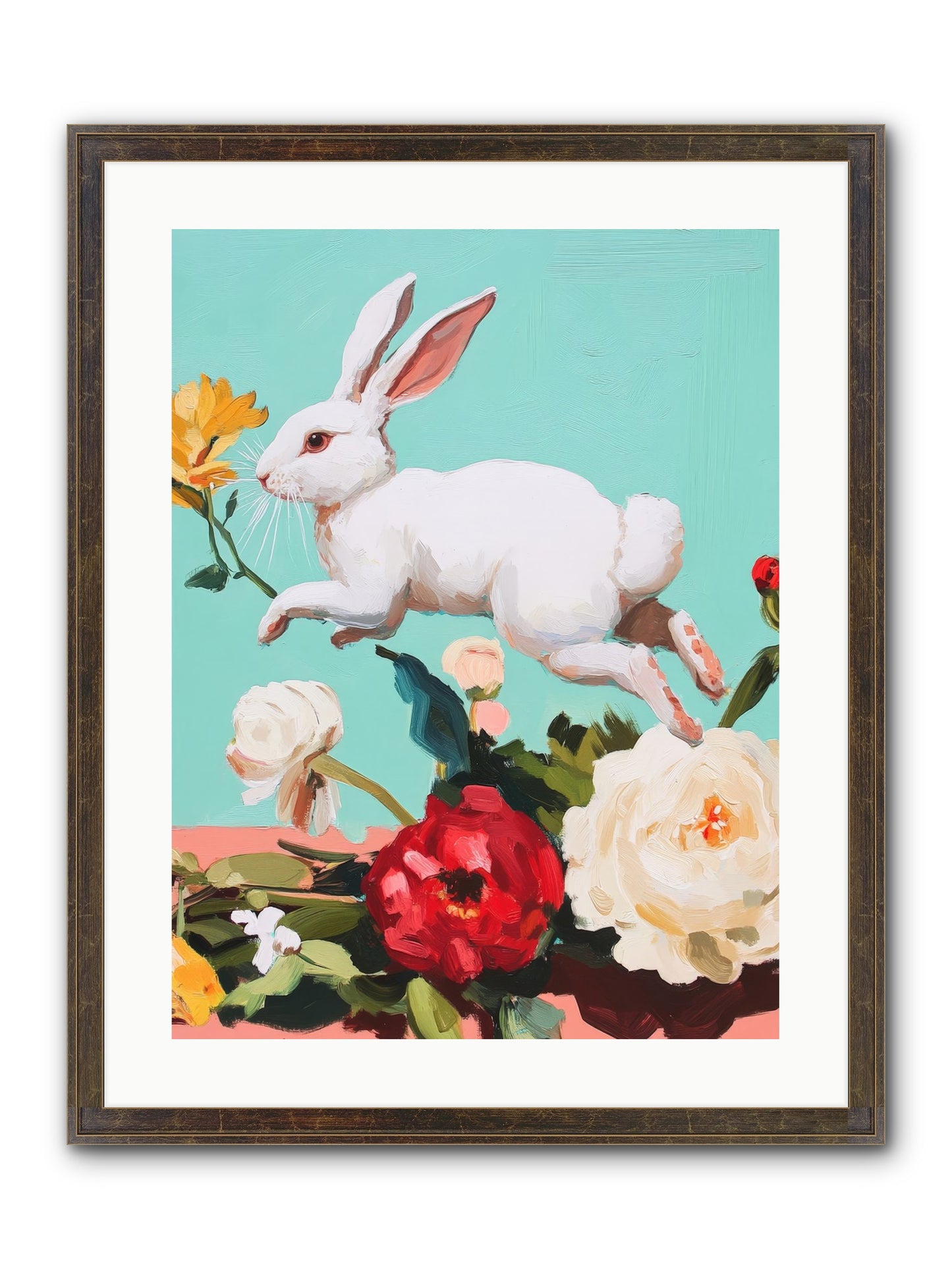 Garden Frolic No.2 Framed Print - Slimwoods Black/Gold 18x24